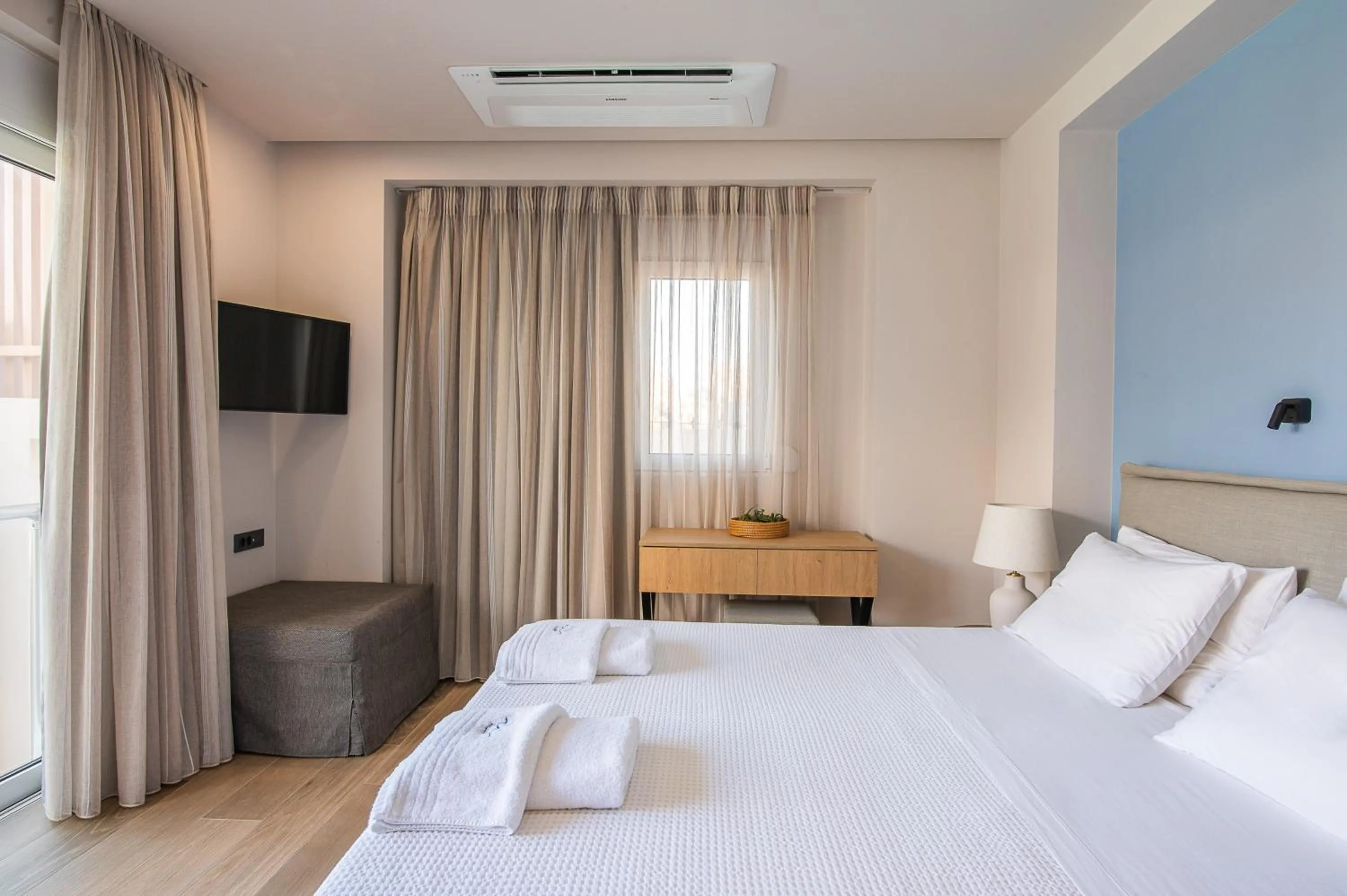 Bedroom, Bed in Almiriki Chios Rooms & Apartments