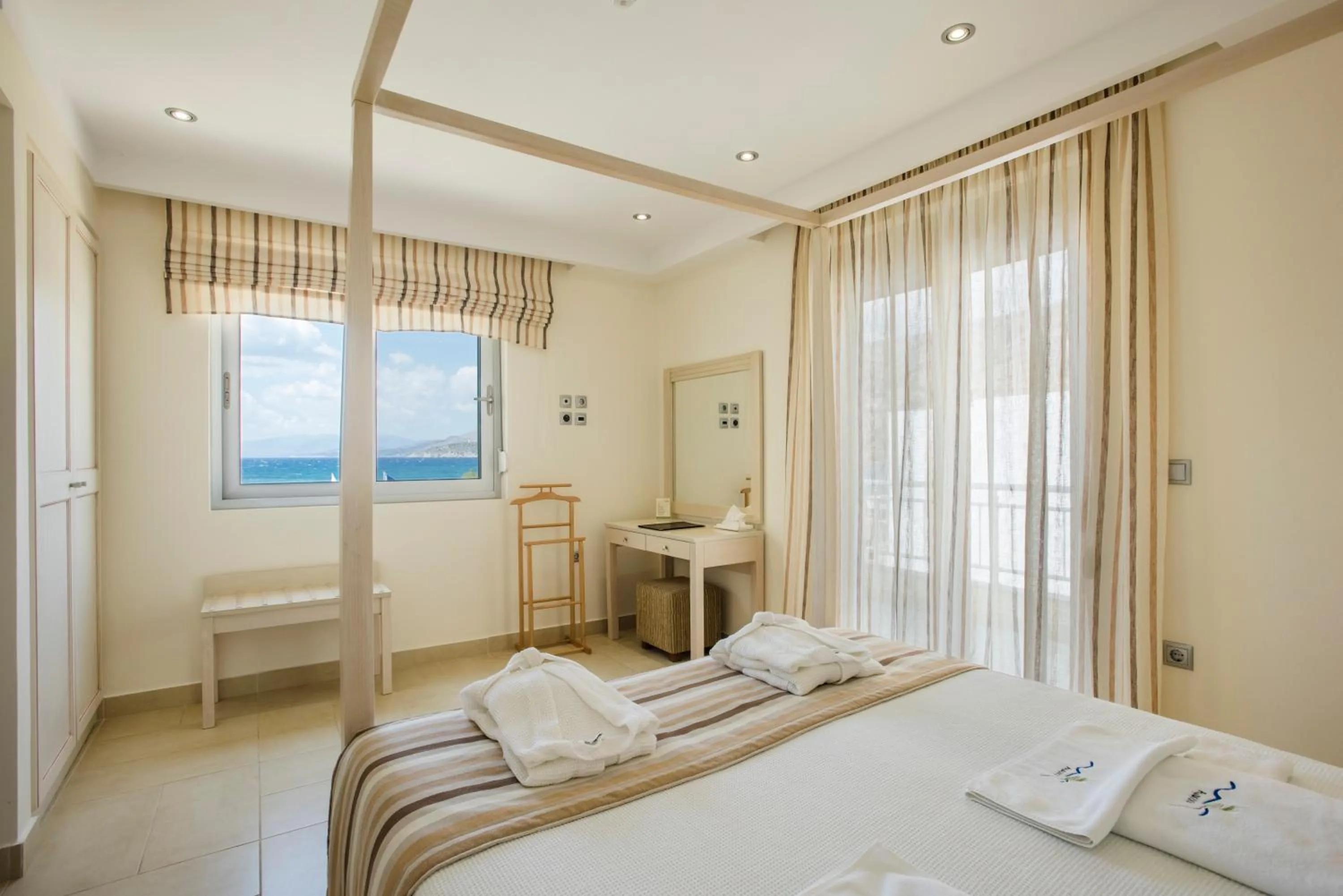 Bedroom, Bed in Almiriki Chios Rooms & Apartments