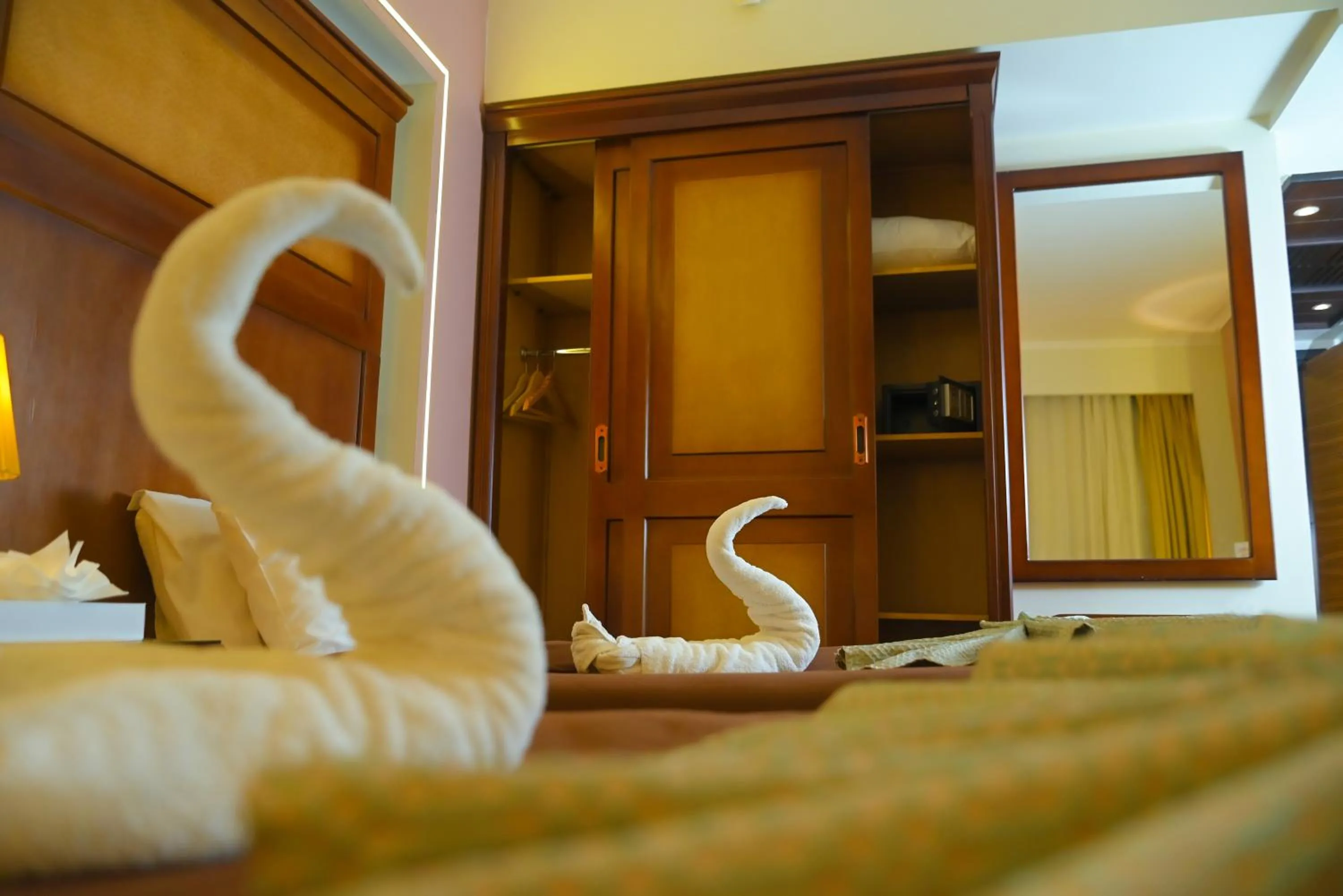 Bed in Cleopatra Hotel