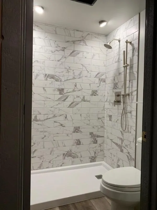 Shower in Ski in/out Spruce Glen Townhomes on Great Eastern Trail