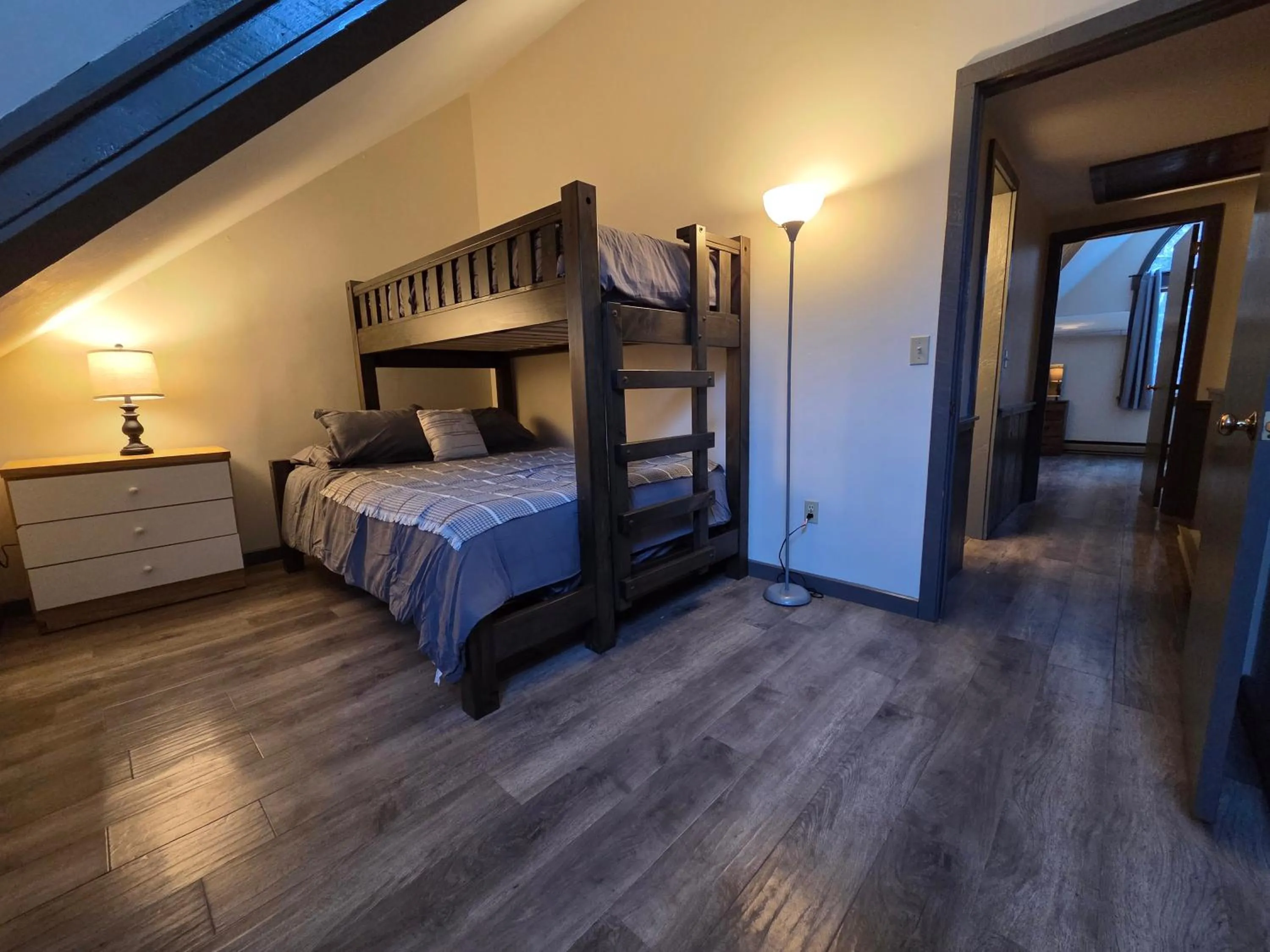 Bedroom, Bed in Ski in/out Spruce Glen Townhomes on Great Eastern Trail