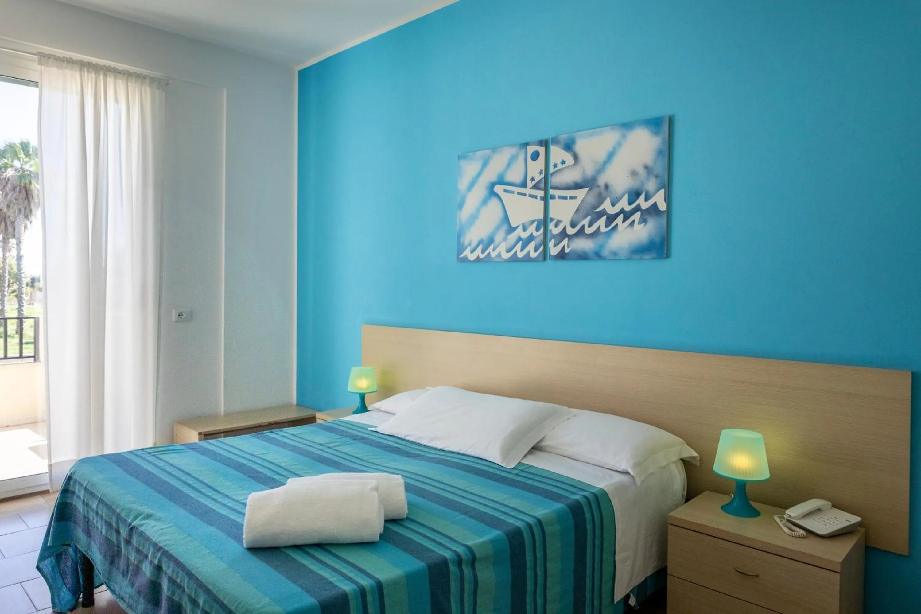 Bedroom, Bed in Hotel Baia Del Sole