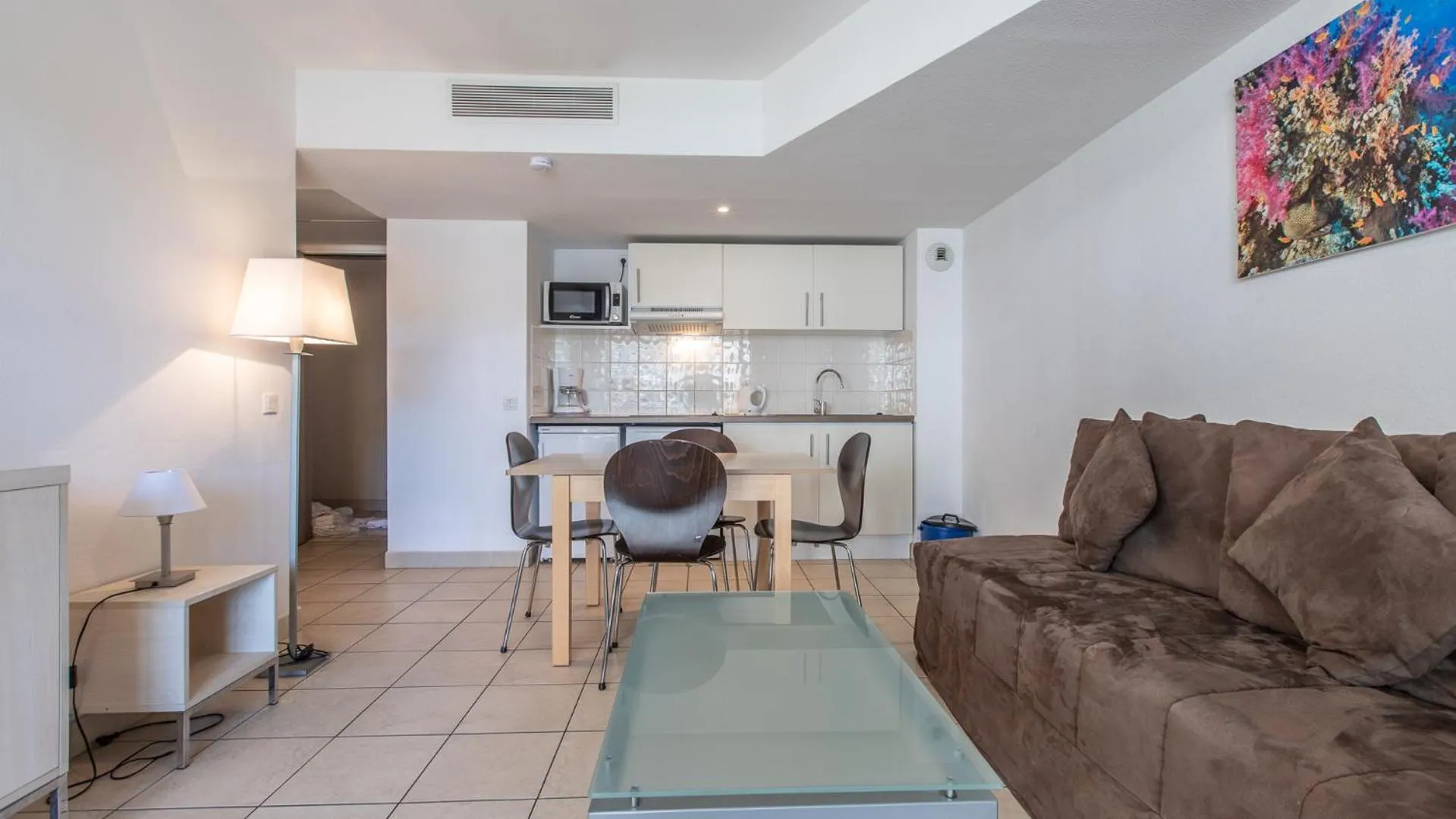 Living room in Vacancéole - Résidence Le Crystal