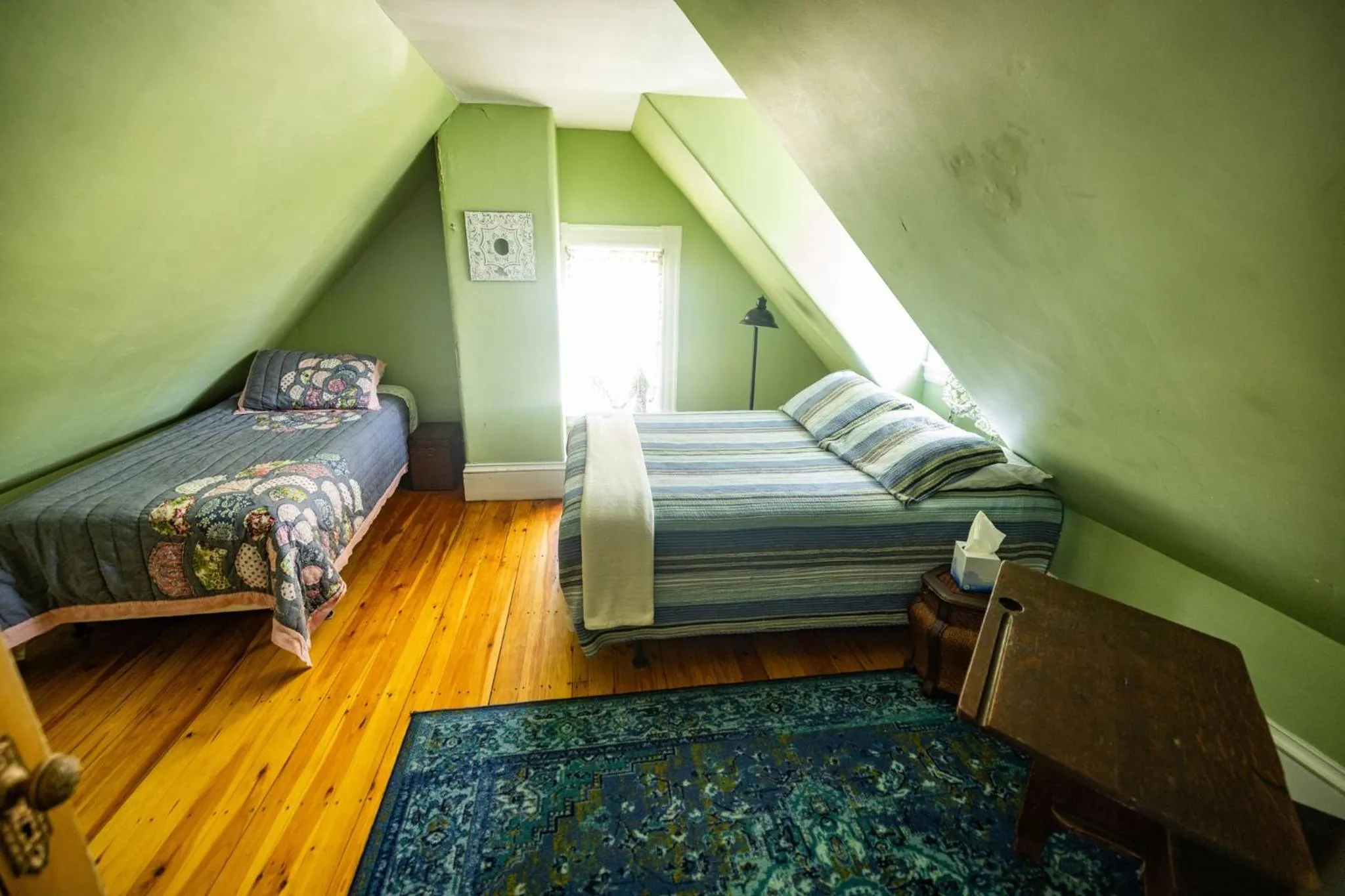 Bed in The Gregory House - A Maine Victorian Mansion
