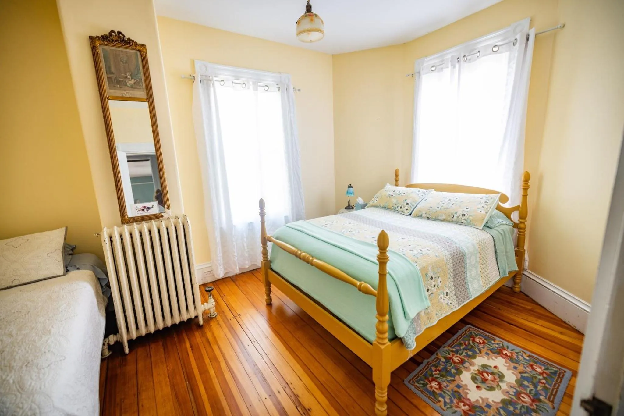 Bed in The Gregory House - A Maine Victorian Mansion