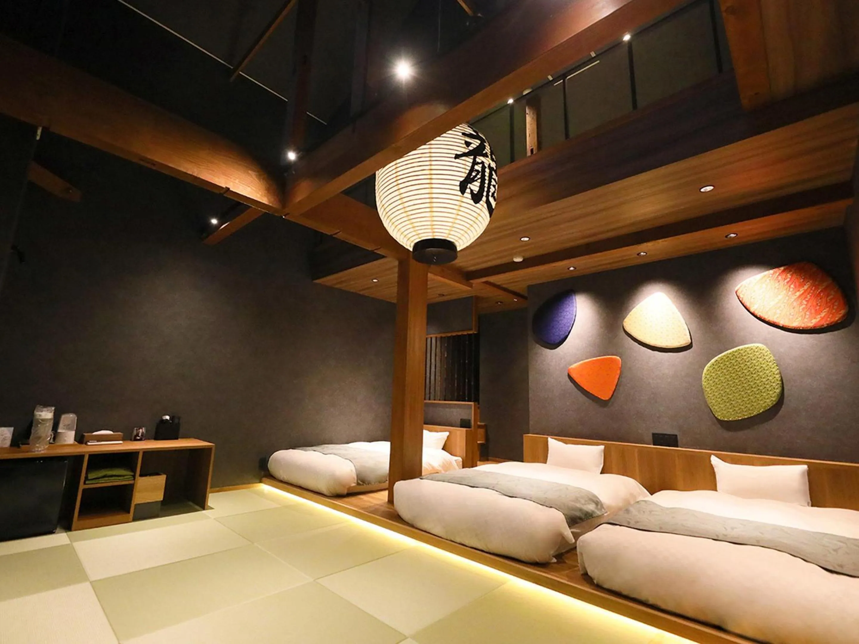 Bed in Hakuba Ryujin Onsen RYOKAN SUI