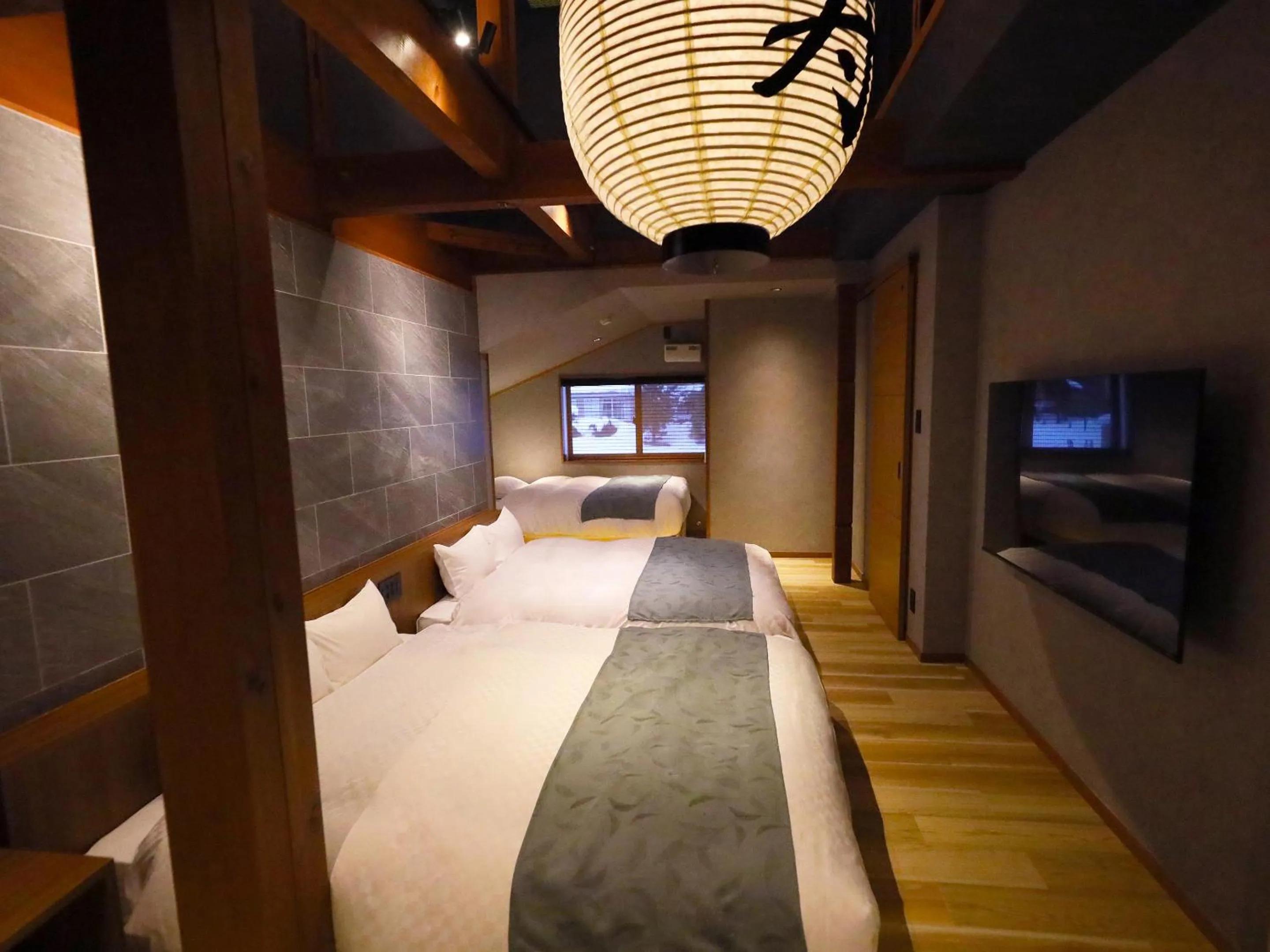 Bed in Hakuba Ryujin Onsen RYOKAN SUI