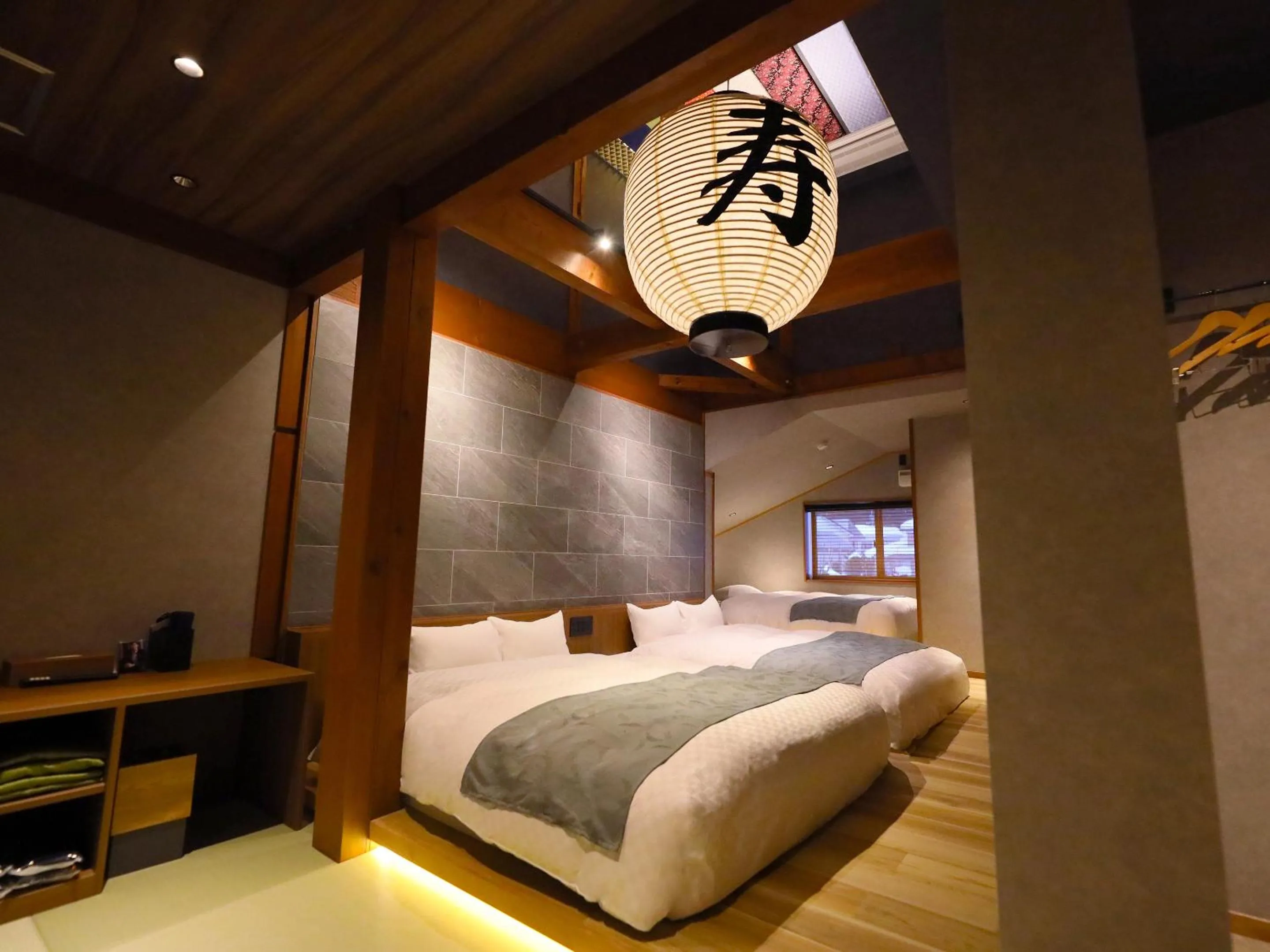 Bed in Hakuba Ryujin Onsen RYOKAN SUI