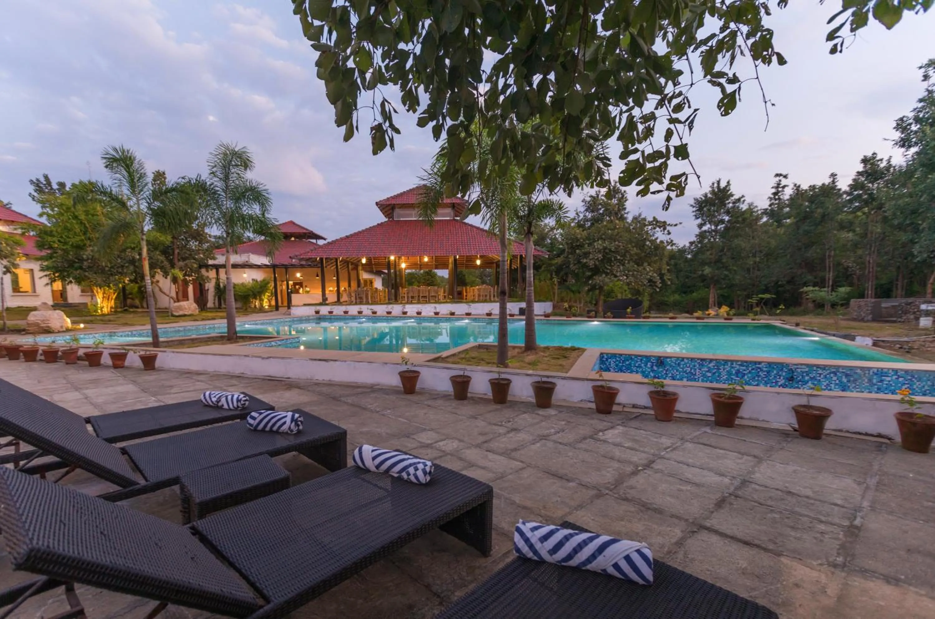 Swimming pool in Tuli Veer Bagh Resort