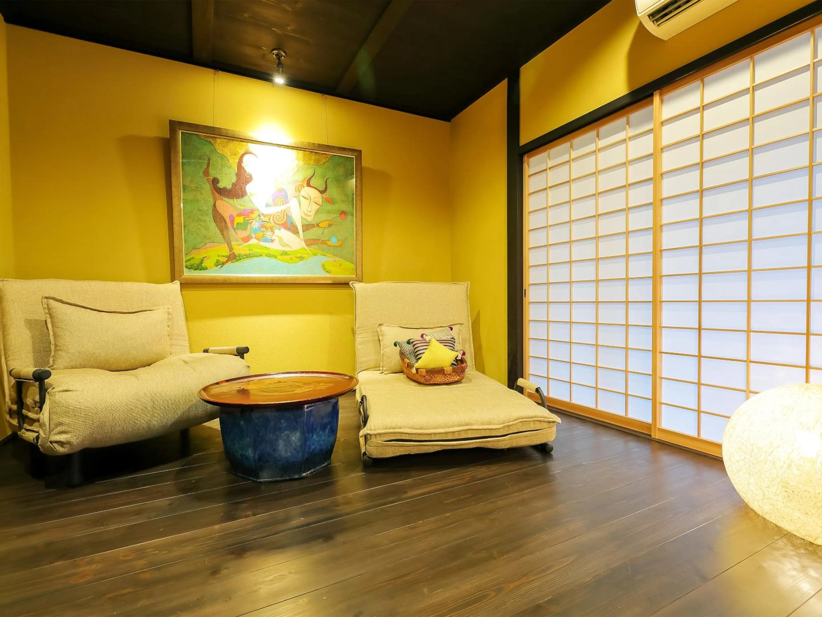 Living room in Ryokan Tanoya