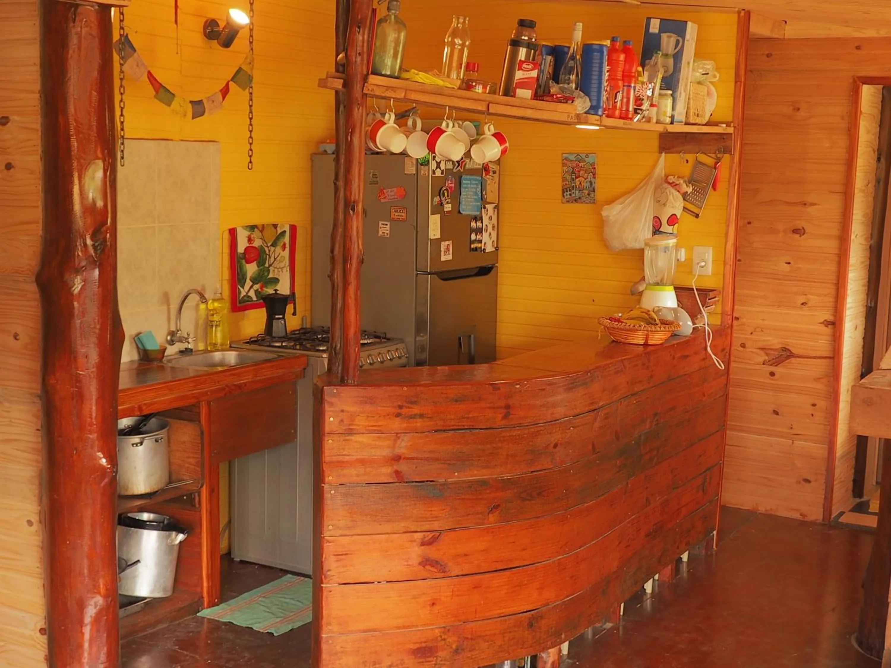 Communal kitchen in Eco Choclo