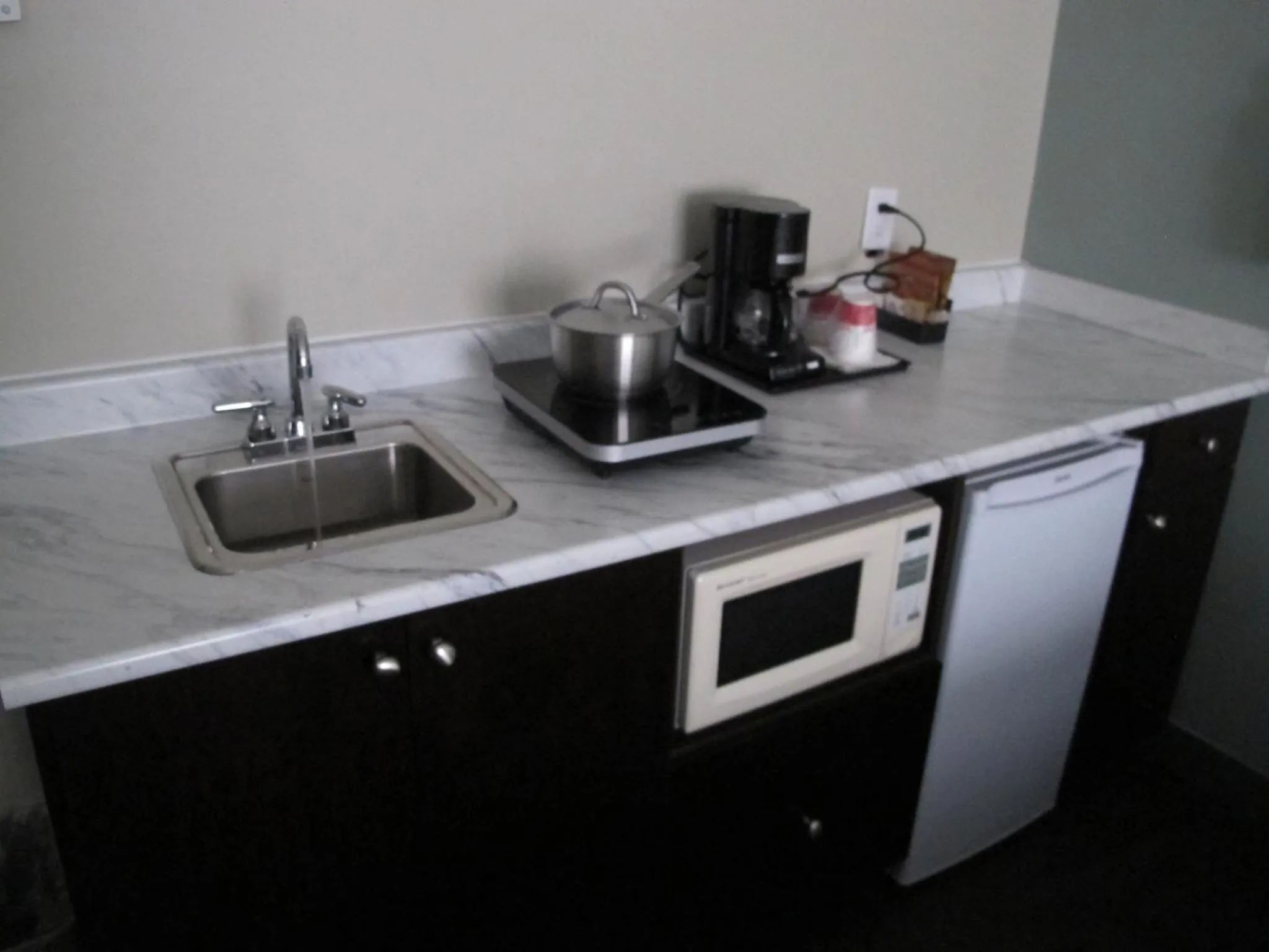 Kitchen or kitchenette in Harrison Lake Hotel