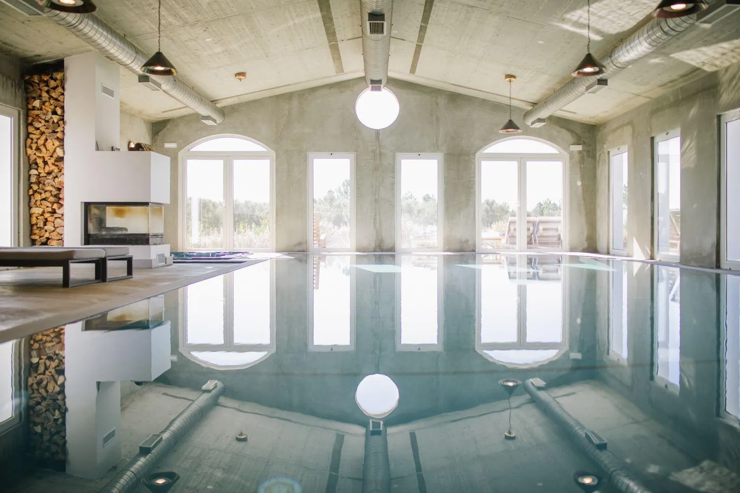 Swimming pool in Craveiral Farmhouse by Belong Staying & Feeling