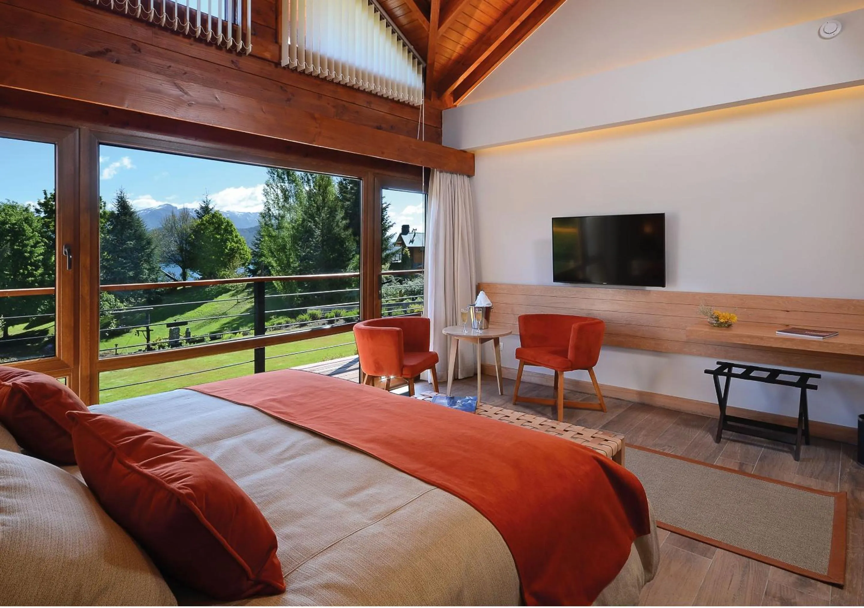 View (from property/room), Bed in Huenú by DOT Boutique