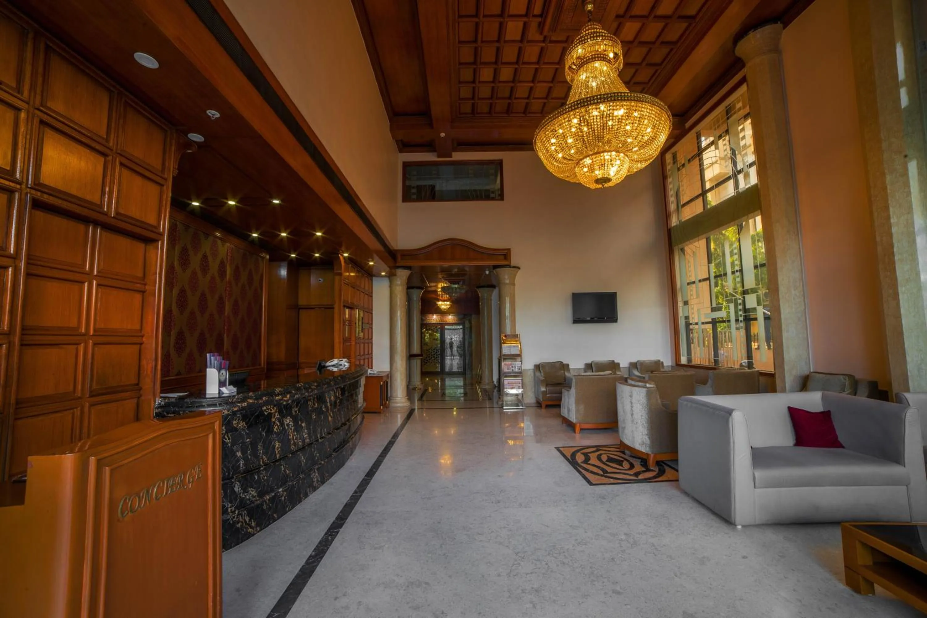 Lobby or reception in Raj Park Hotel Chennai