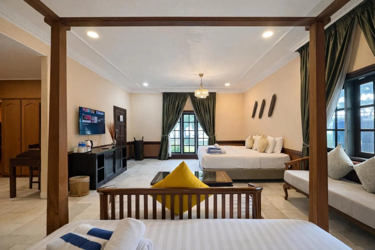 Bed in Frangipani Langkawi Resort