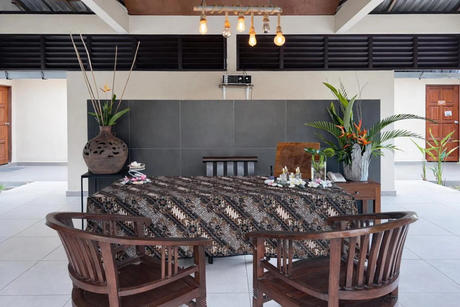 Seating area in Frangipani Langkawi Resort