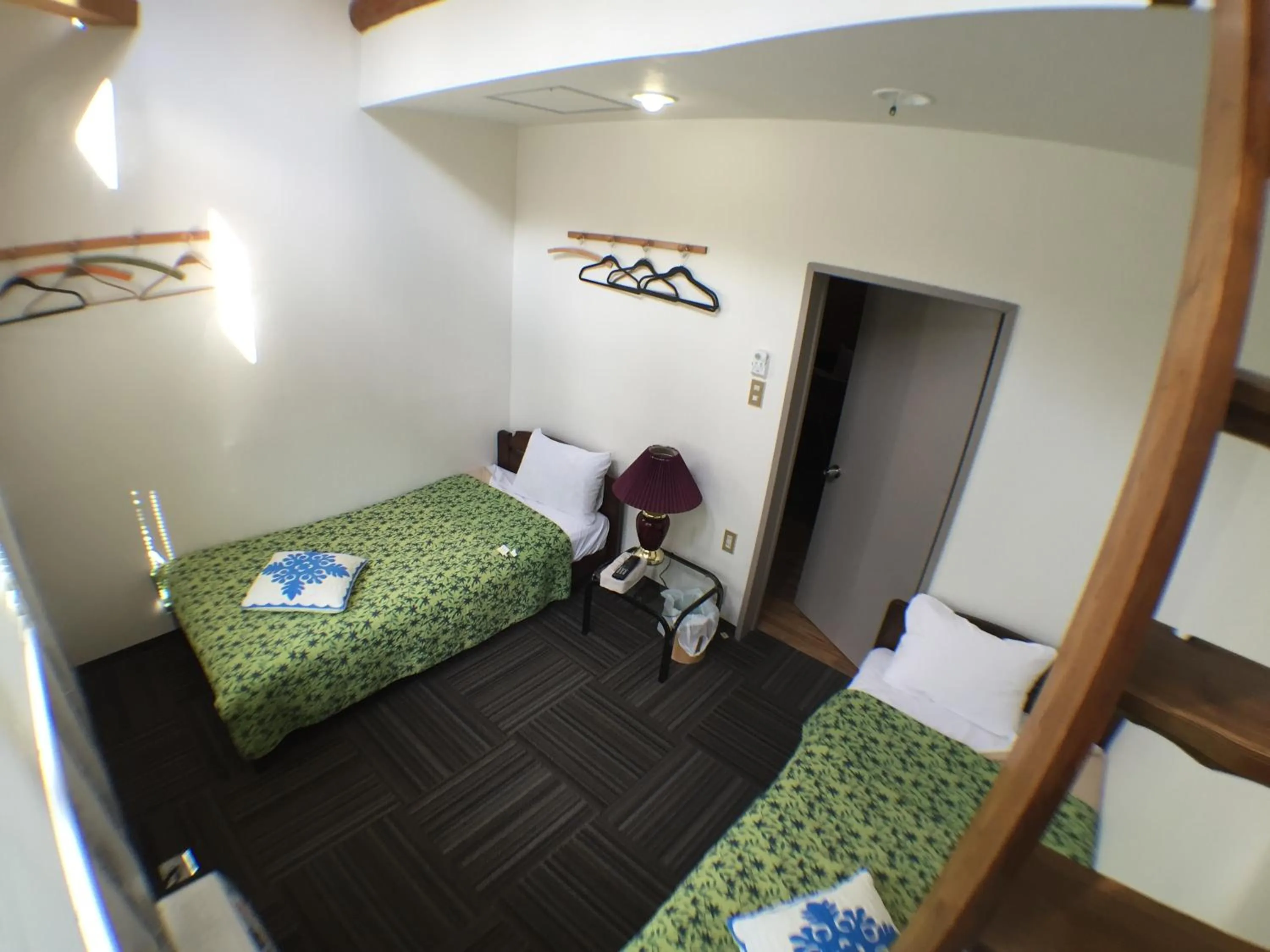 Bedroom, Bed in Pension Fryingpan