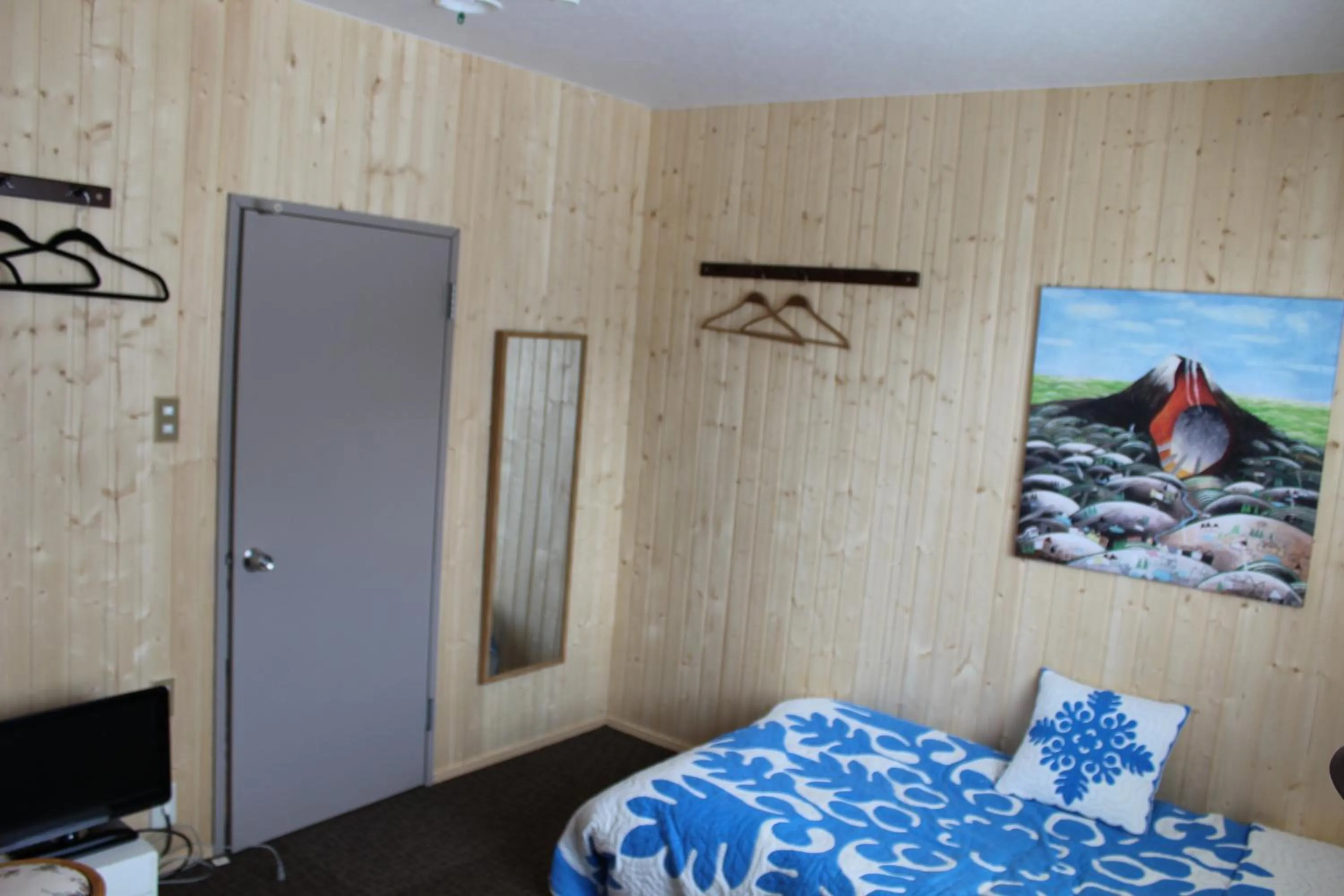 Bedroom, Bed in Pension Fryingpan