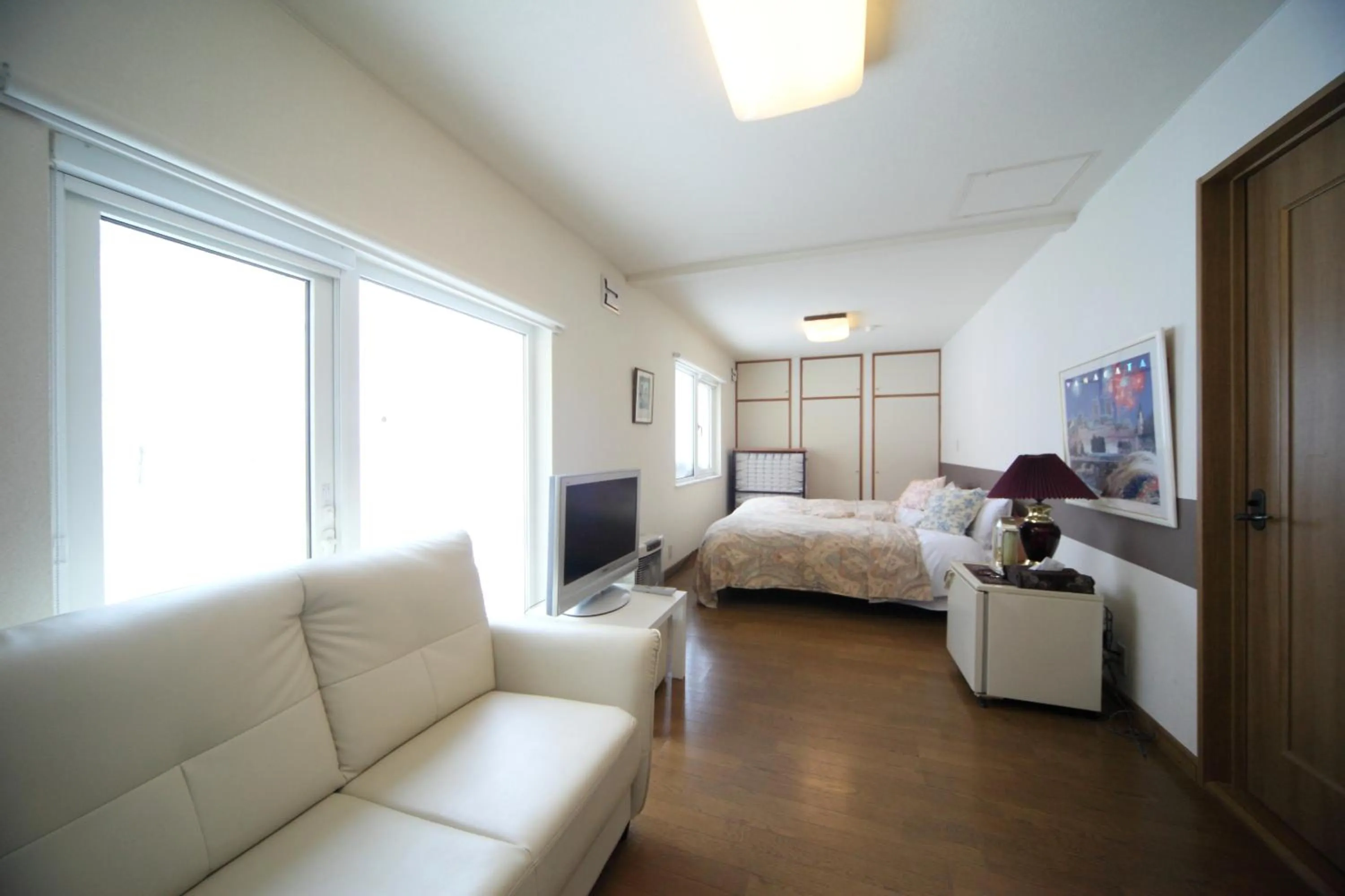 Bedroom, Bed in Pension Fryingpan