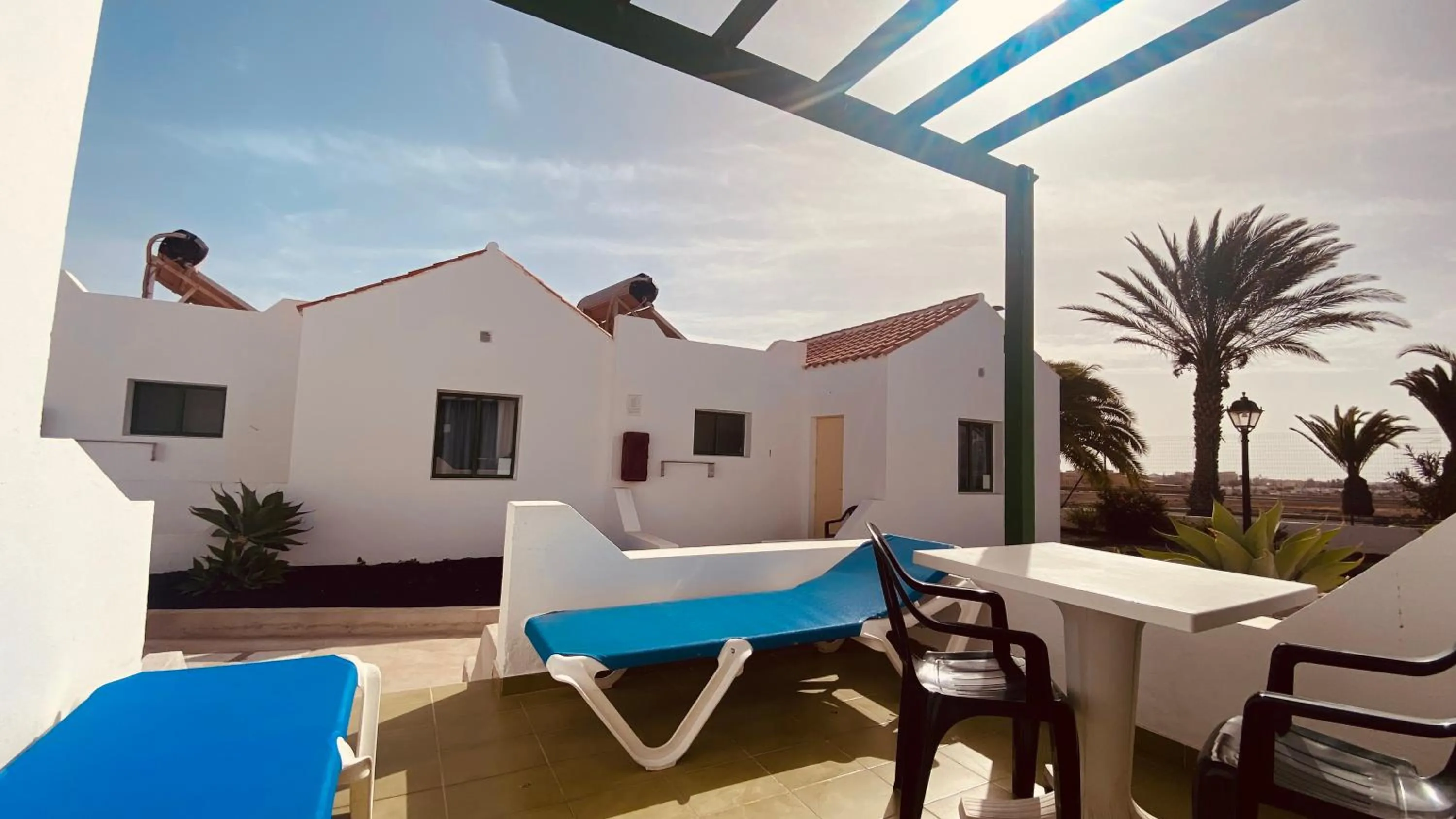 Patio in Casthotels Fuertesol Bungalows