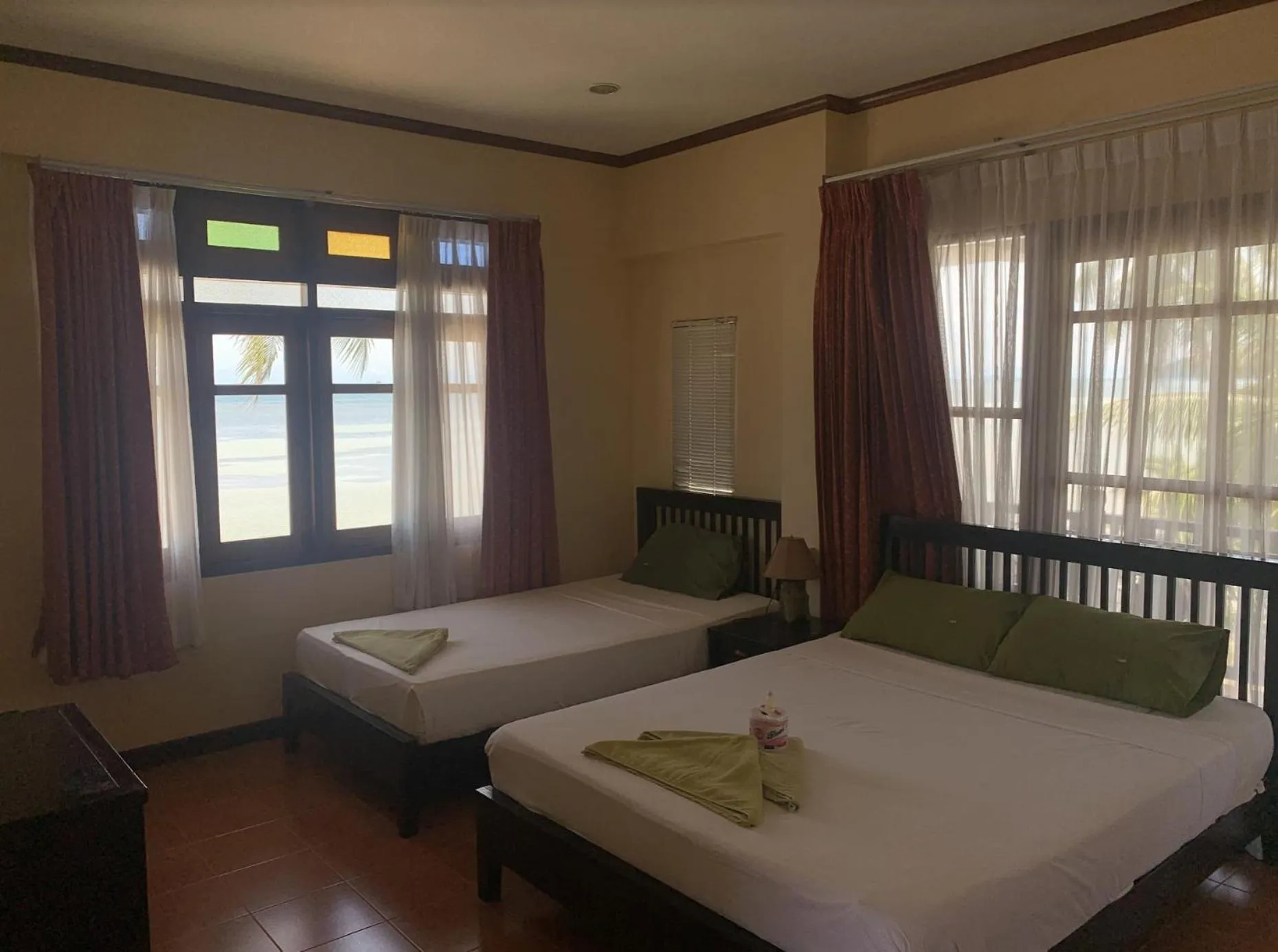 Bed in First Villa Beach Resort