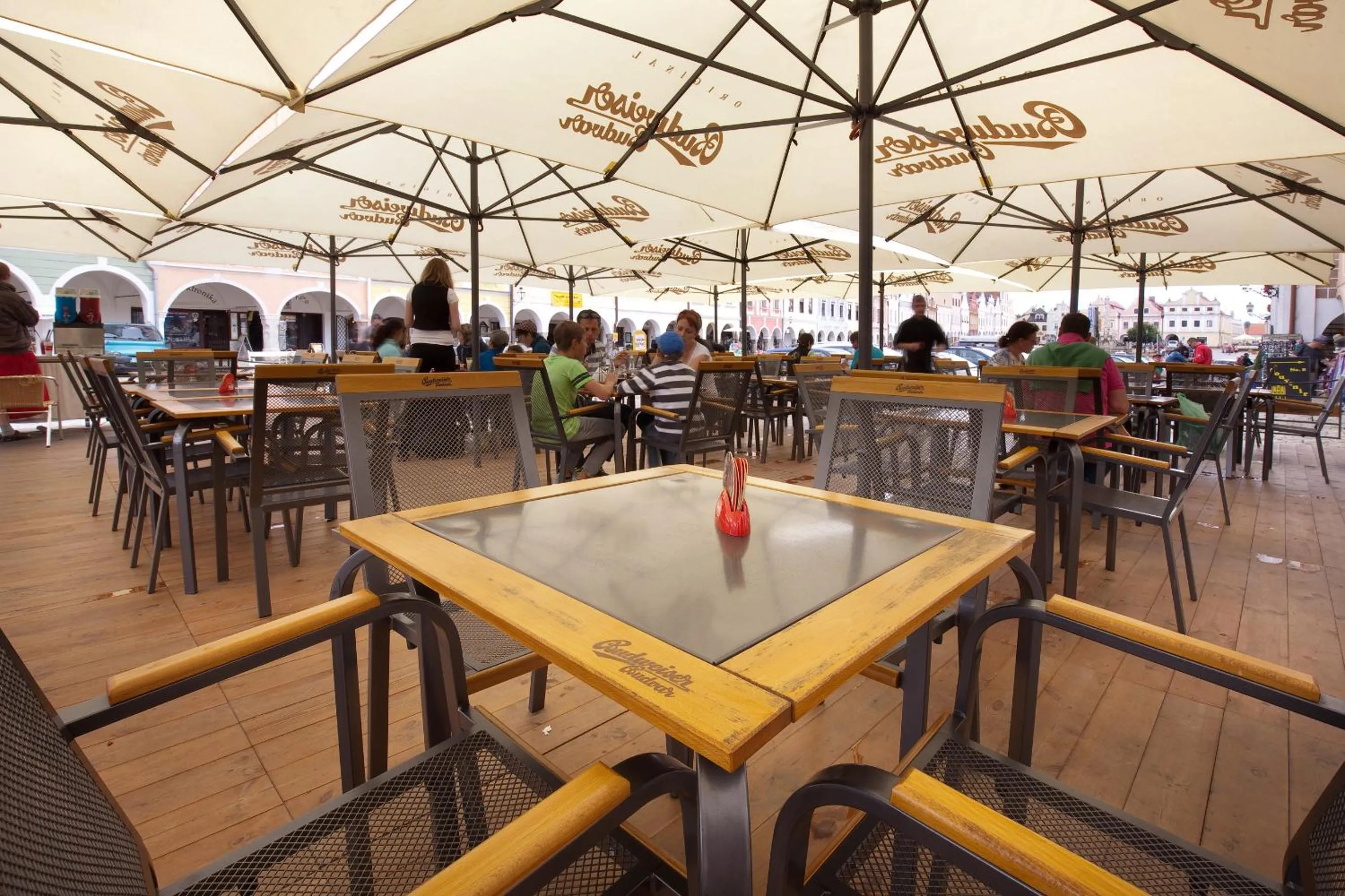 group of guests in Hotel U Černého orla