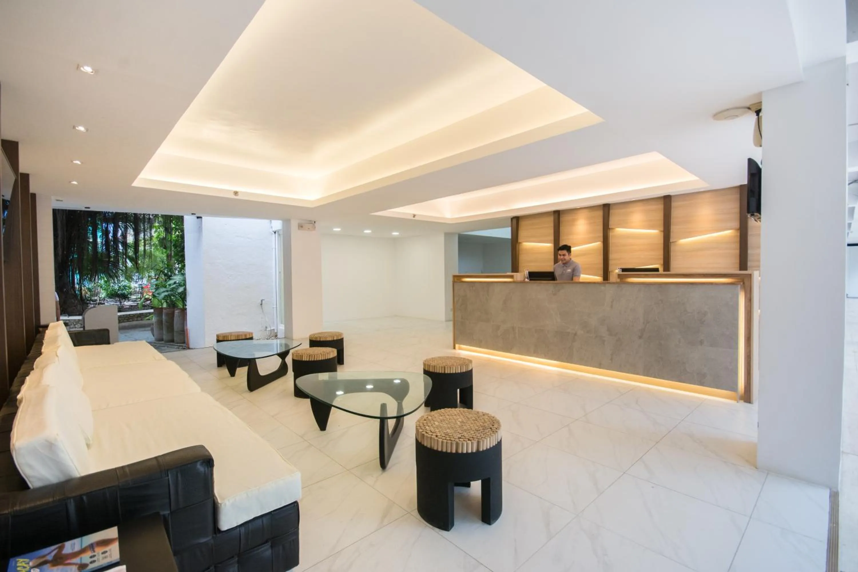 Seating area in The Tides Hotel Boracay