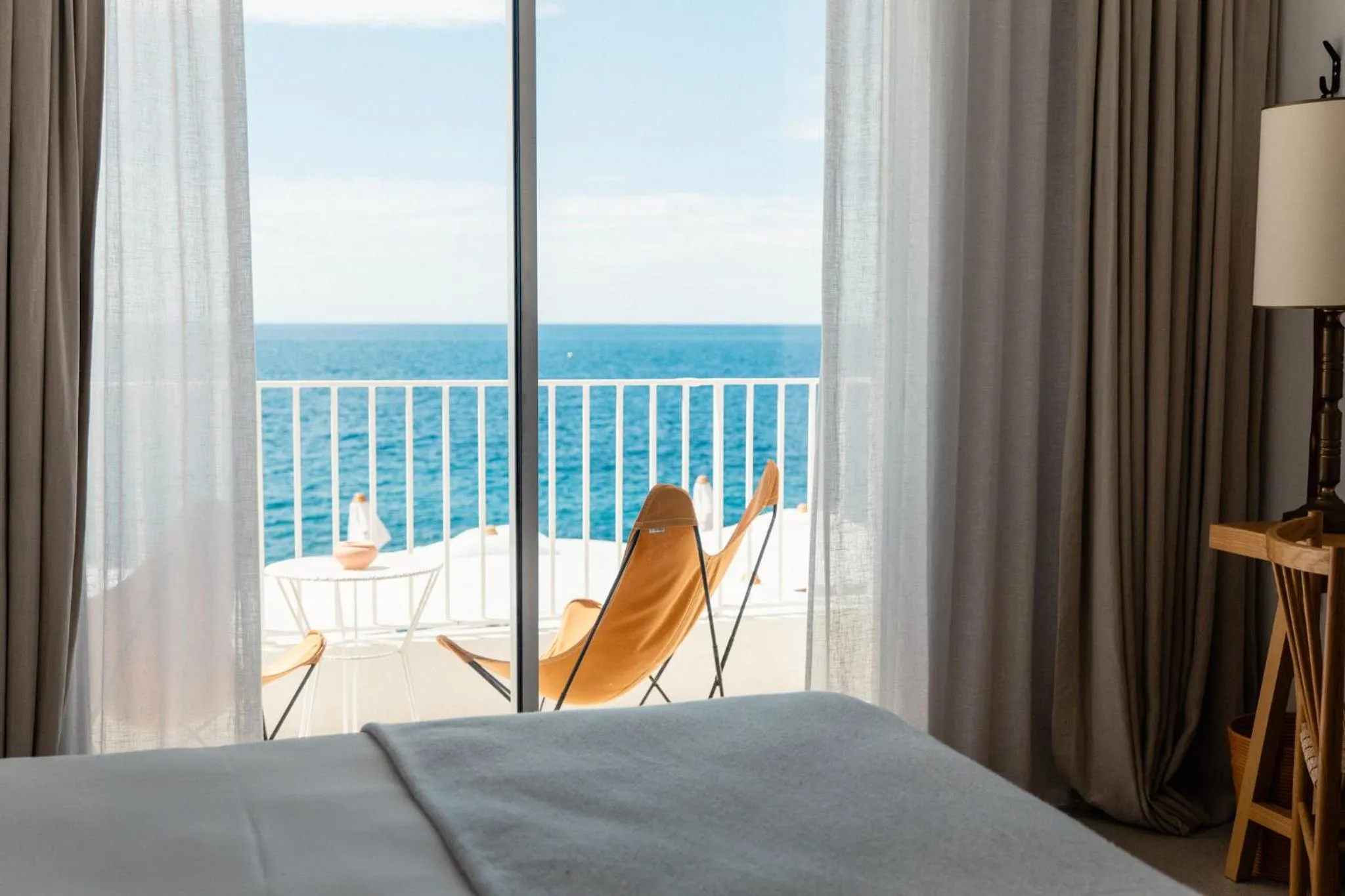Bedroom, Bed in Les Roches Rouges, a Beaumier hotel