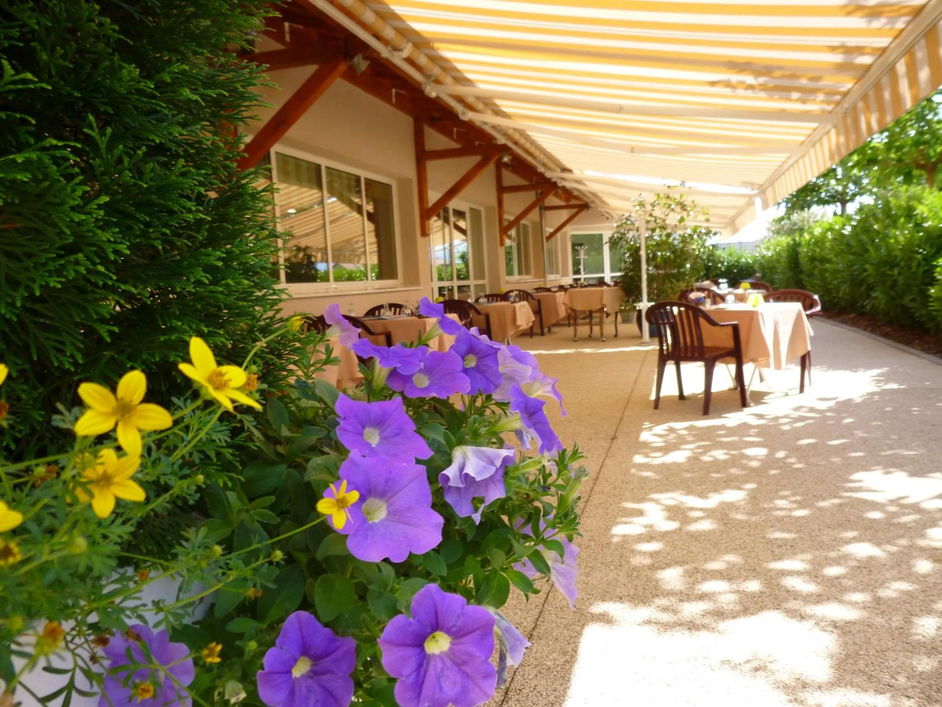 Patio in Hotel Le Chatard