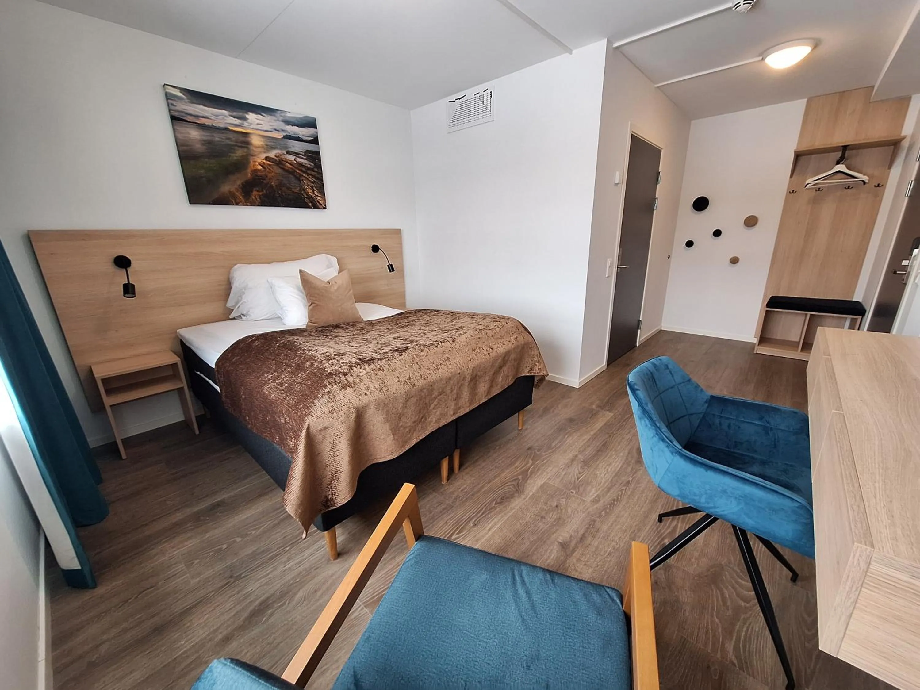 Bed in Tjeldsundbrua Hotel