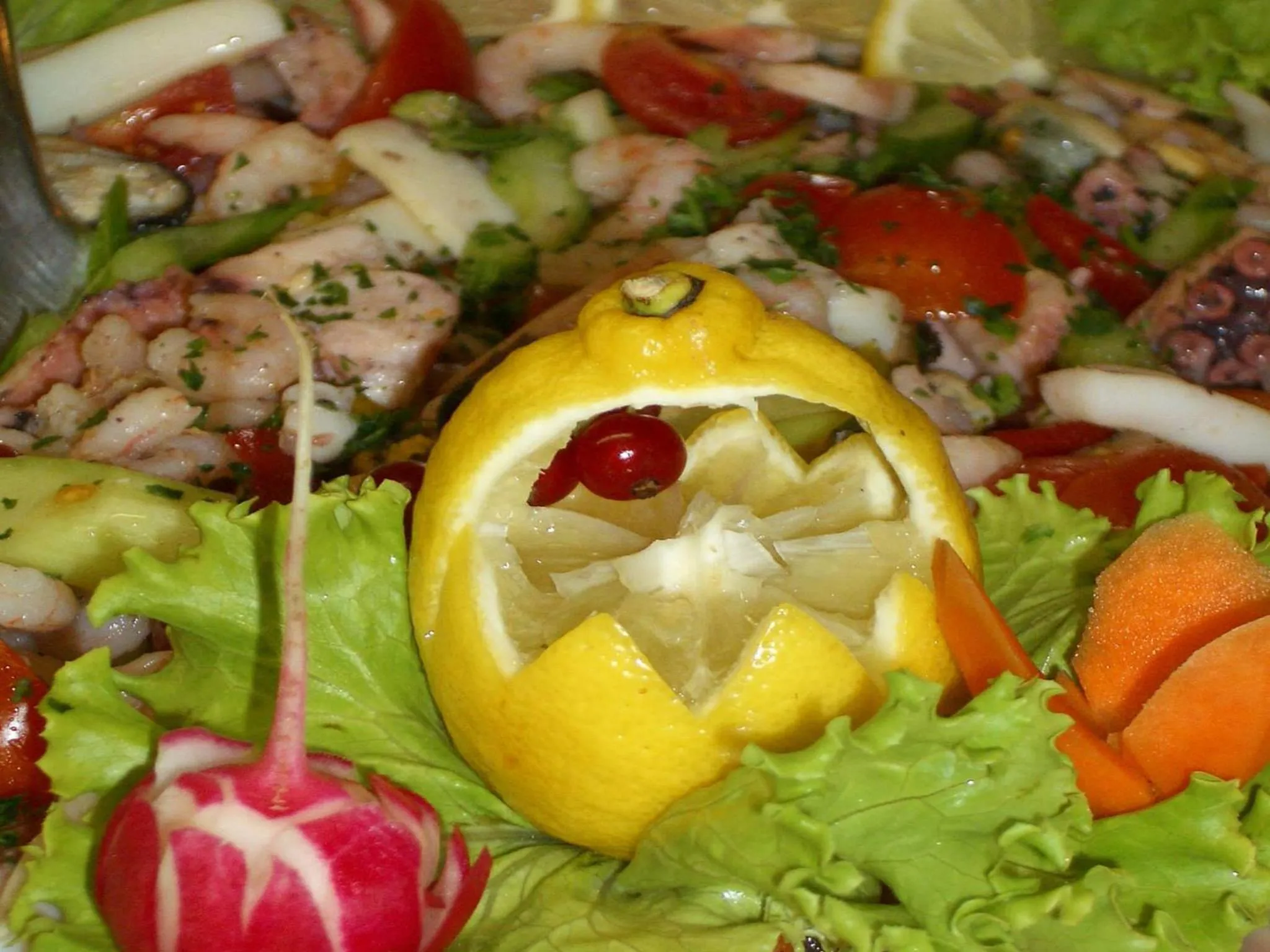 Food close-up in Hotel Amburgo