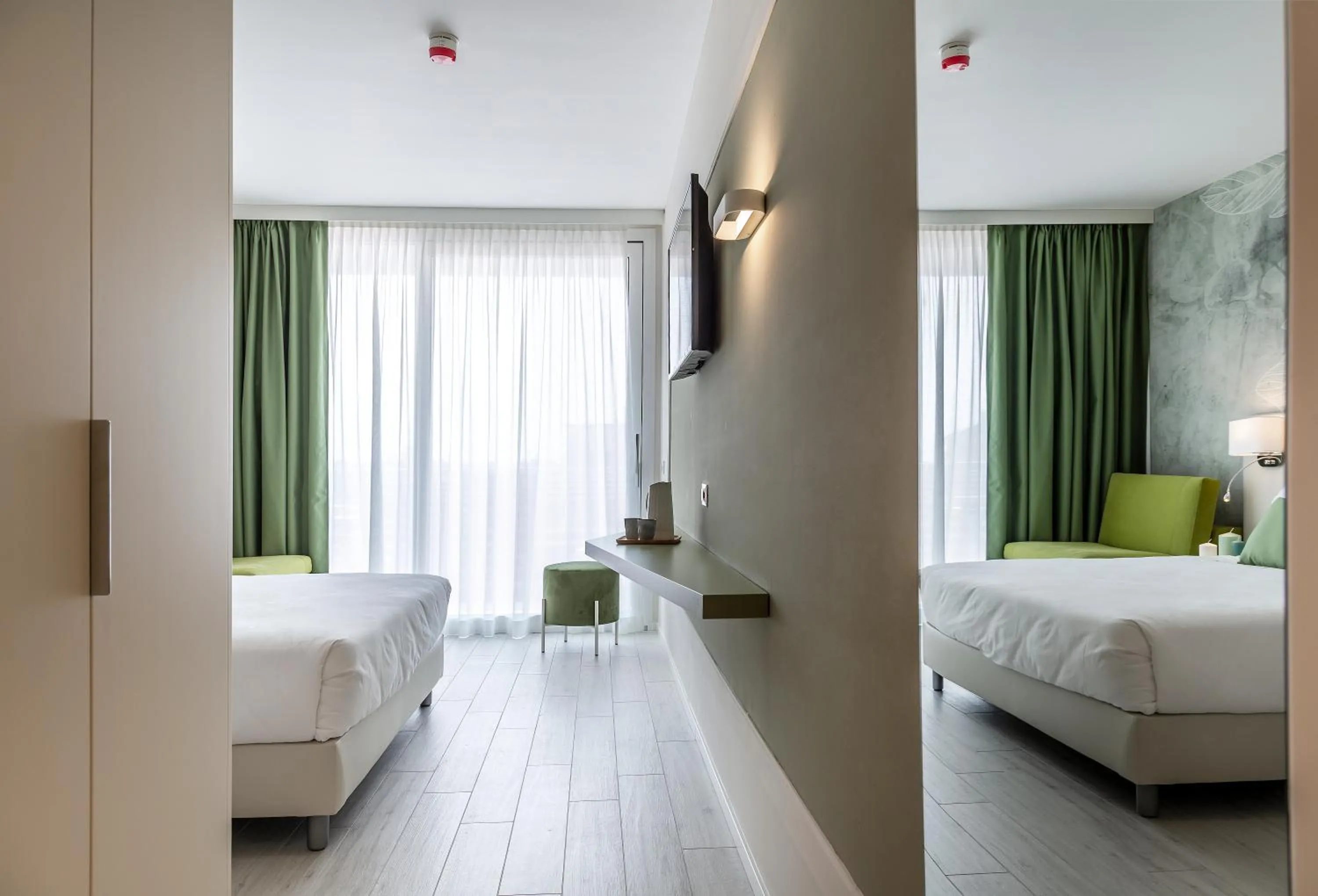 Bed in Hotel Amburgo