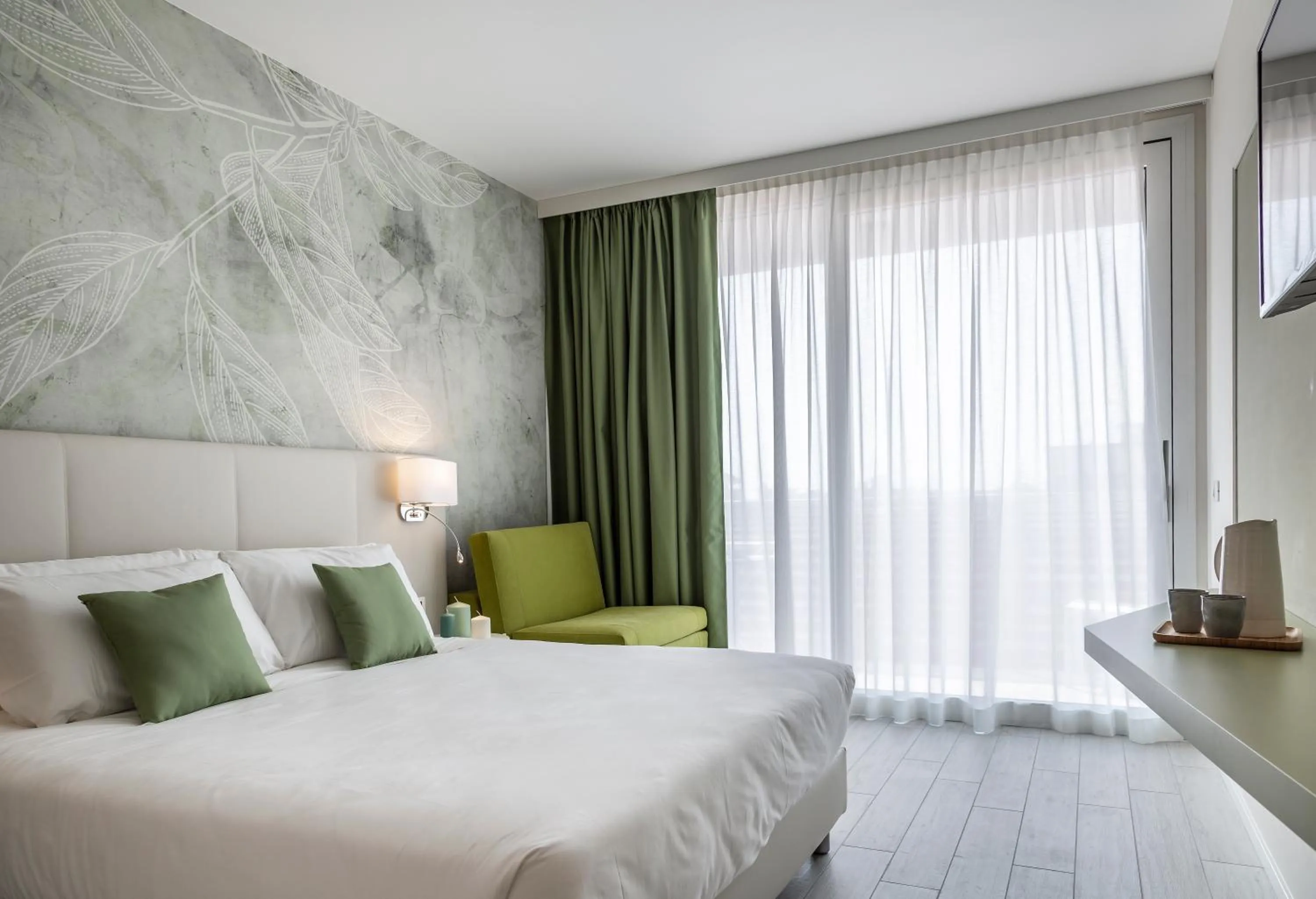 Bed in Hotel Amburgo