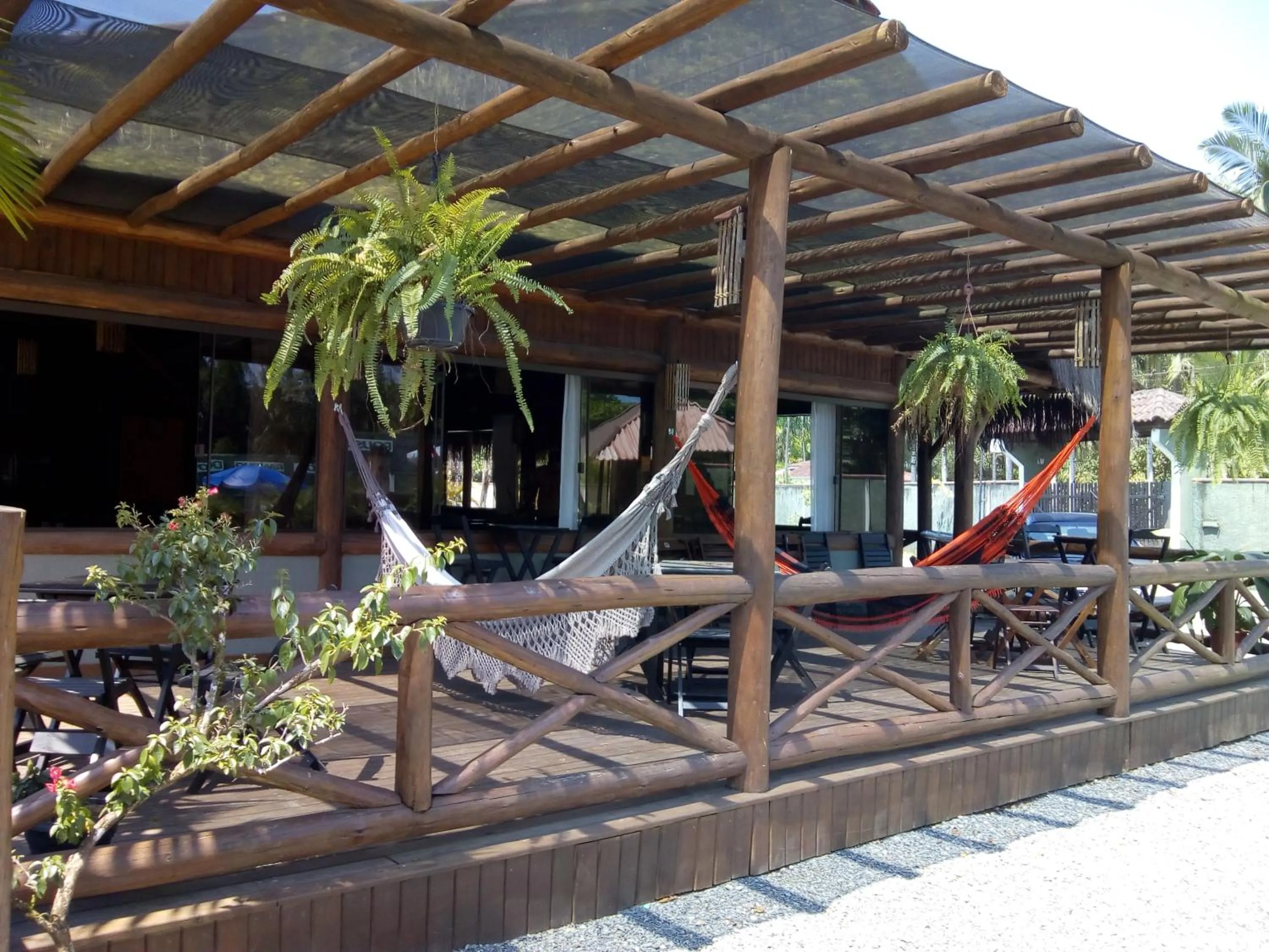 Balcony/Terrace in Pousada Rancho do Nhesko