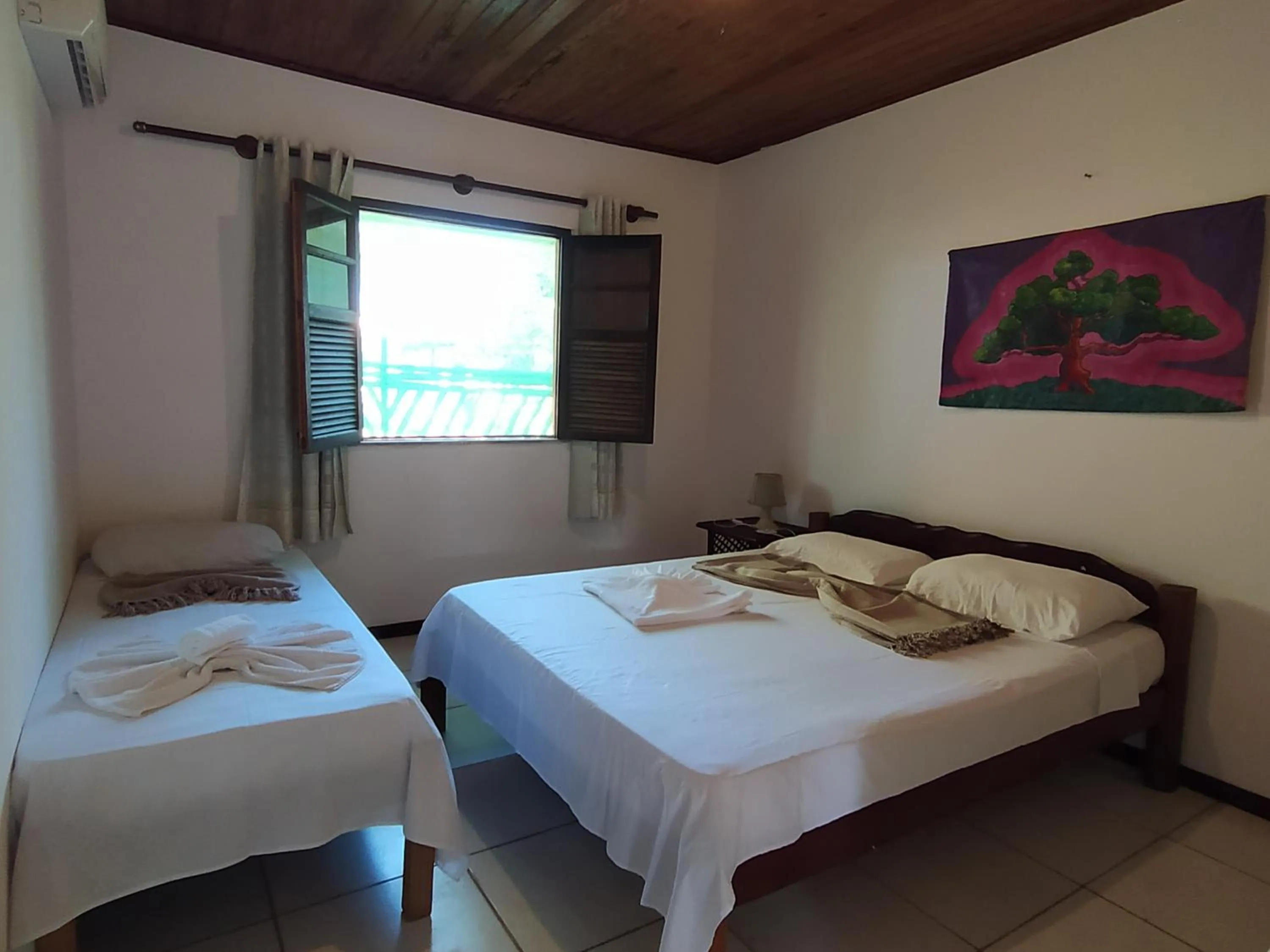 Bed in Pousada Canto De Imbassai