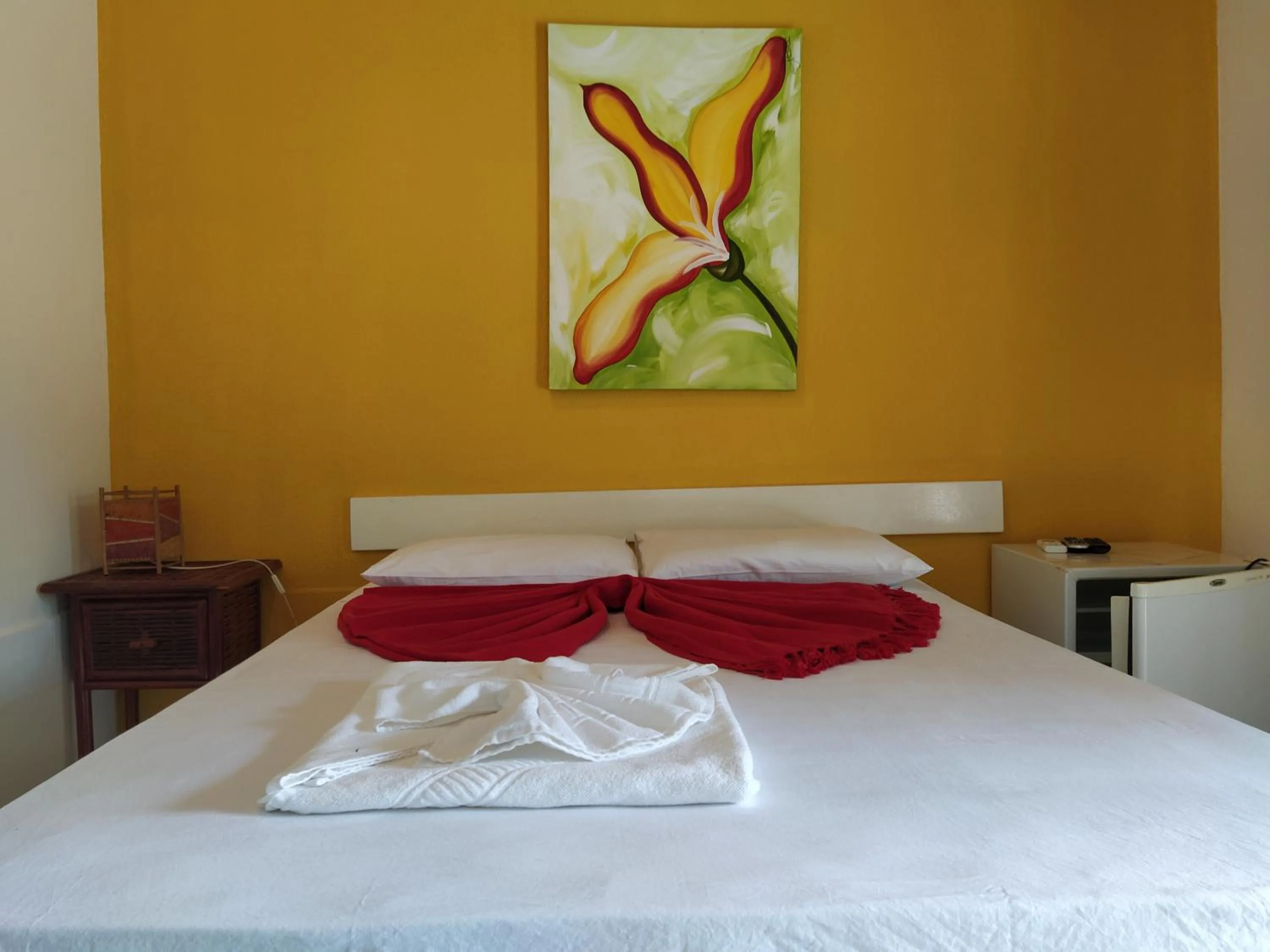 Bed in Pousada Canto De Imbassai