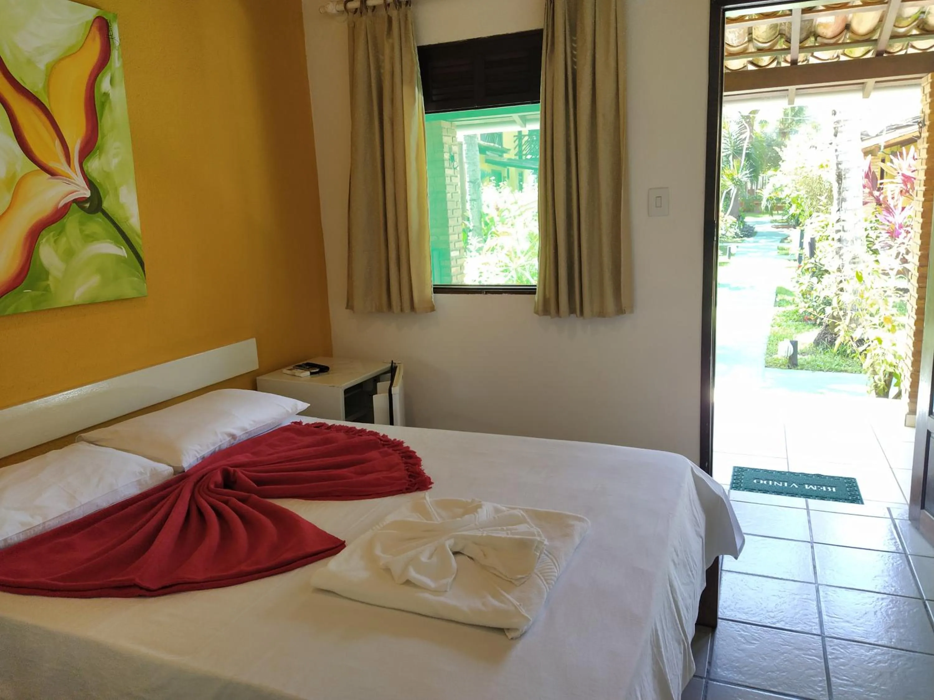 Bed in Pousada Canto De Imbassai