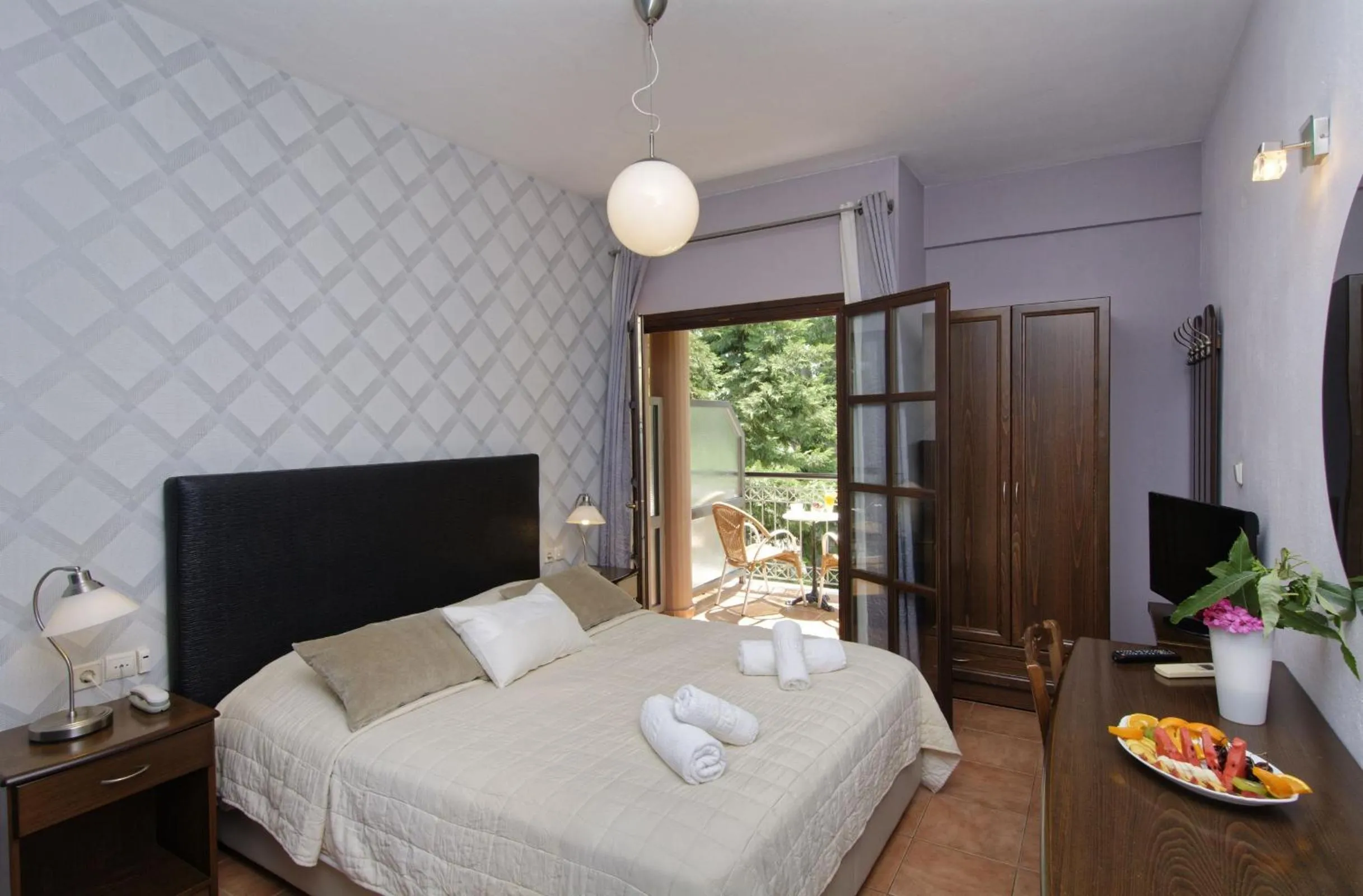 Bed in Enalion Hotel