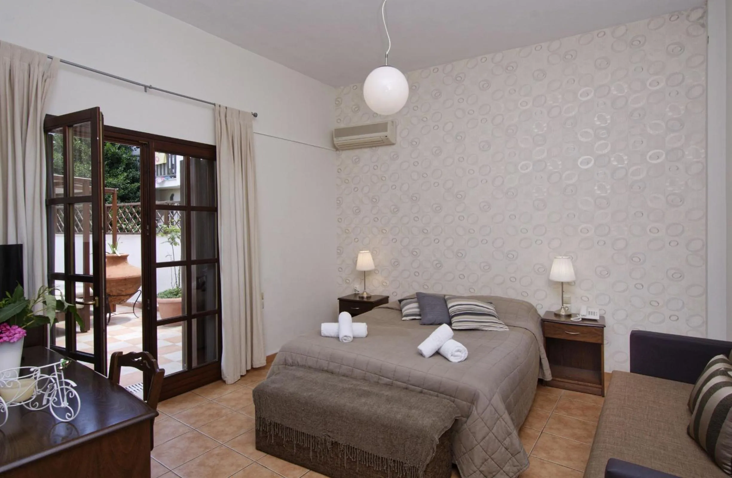 Bed in Enalion Hotel