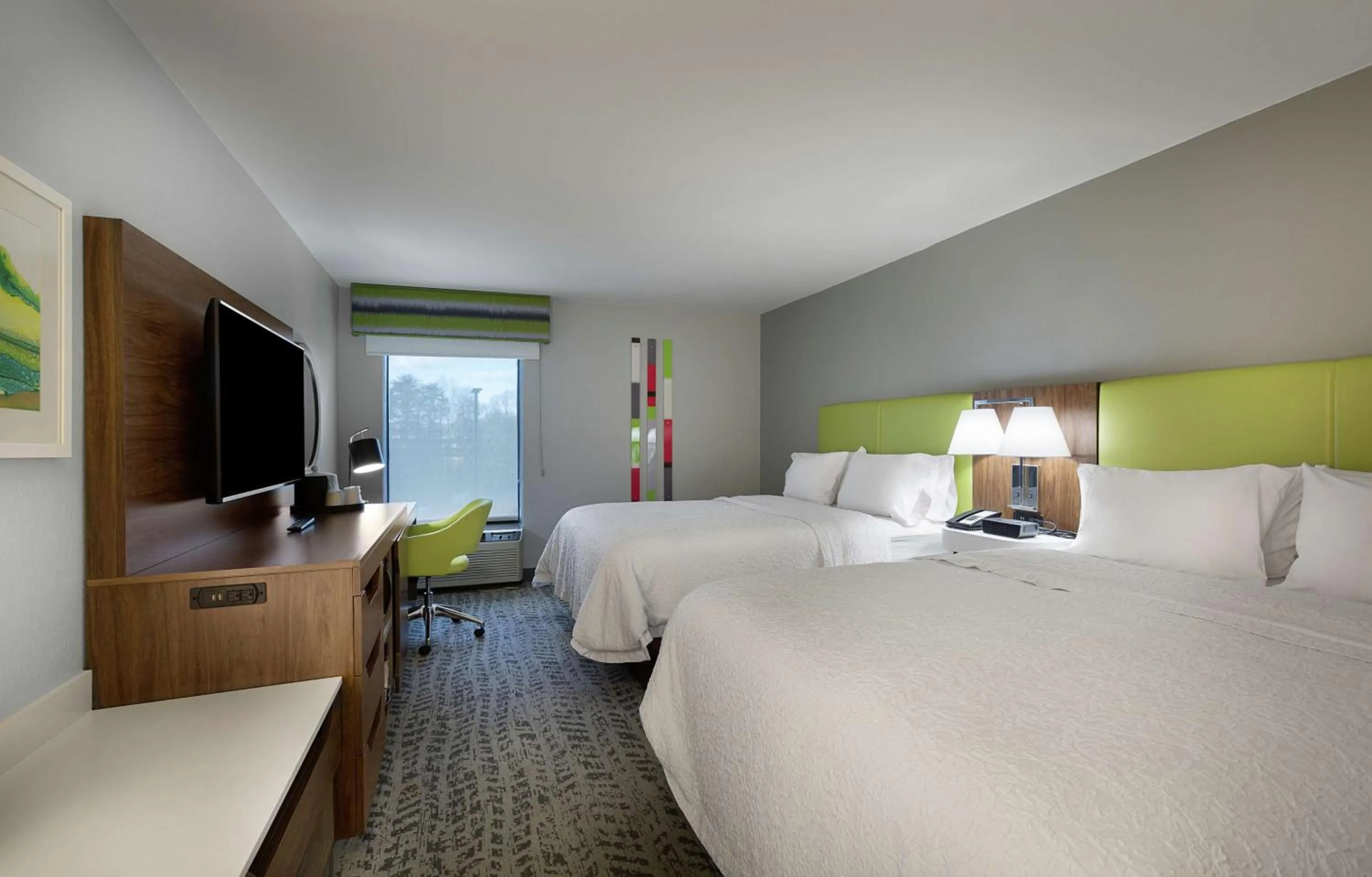 Bedroom, Bed in Hampton Inn Greenville/Travelers Rest