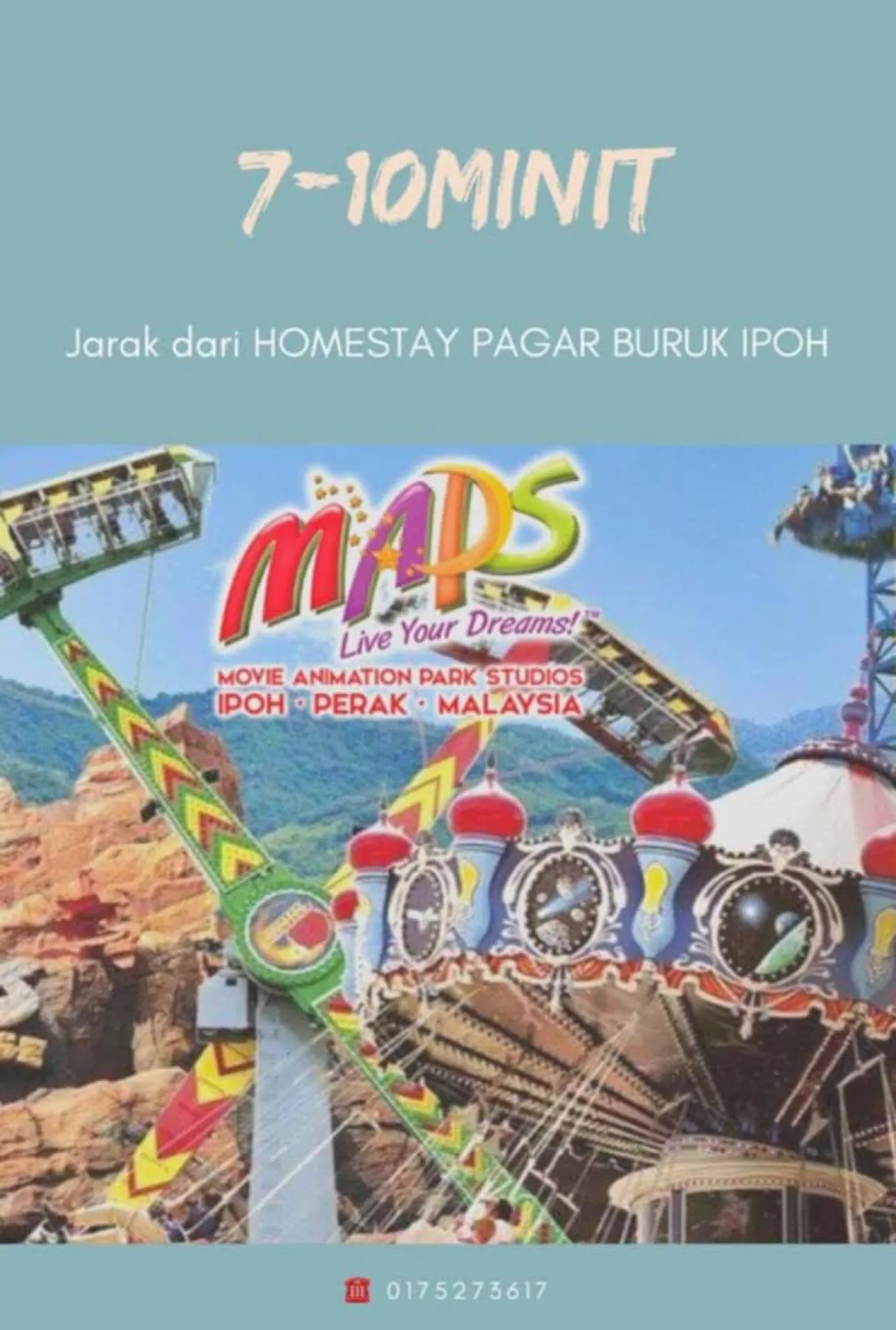 Children play ground in Homestay Pagar Buruk Ipoh