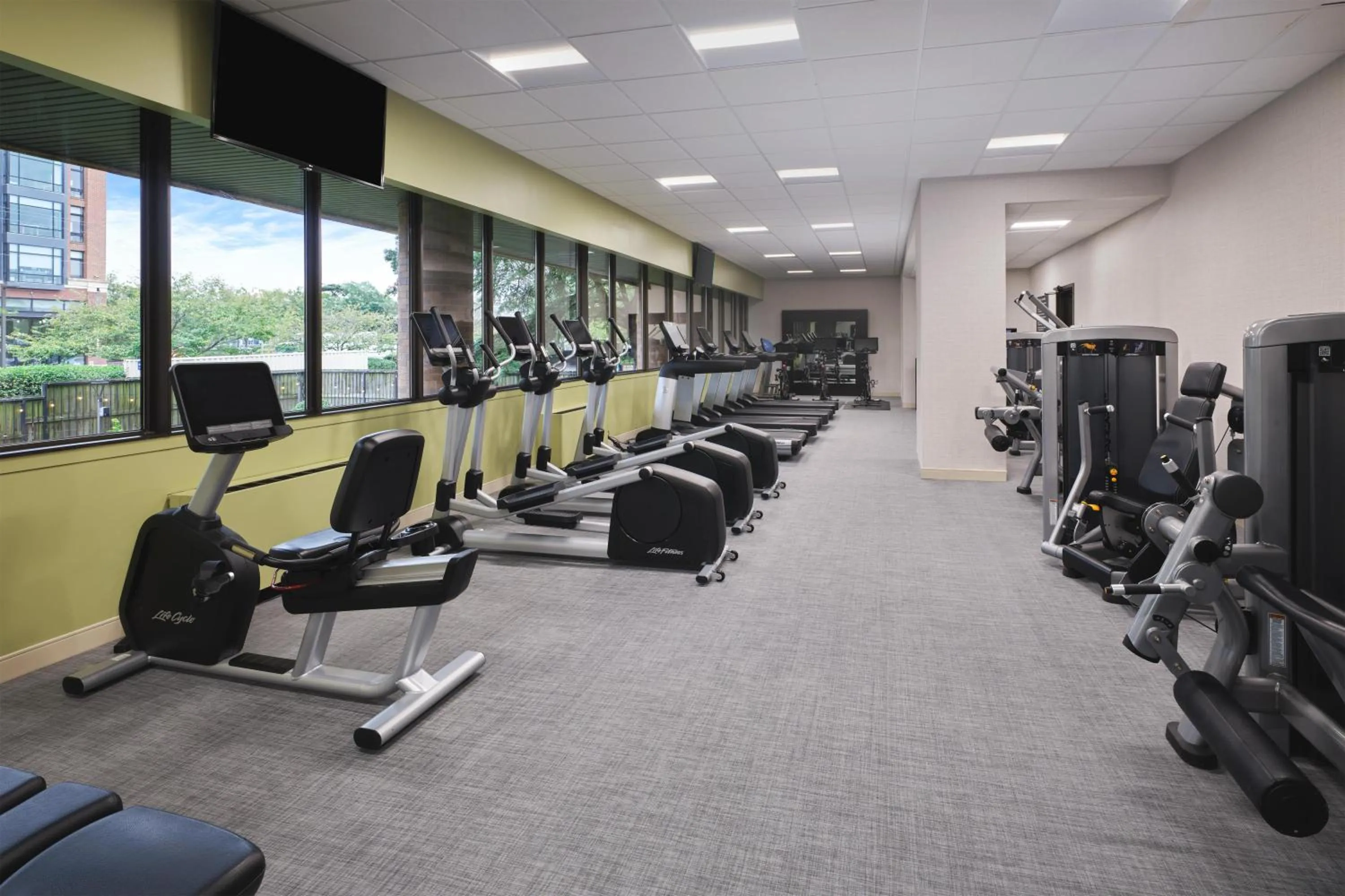 Fitness centre/facilities in Hilton Washington DC/Rockville Hotel & Executive Meeting Center