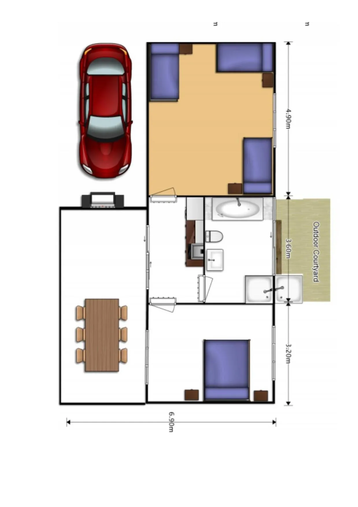 Floor plan in Litchfield Tourist Park