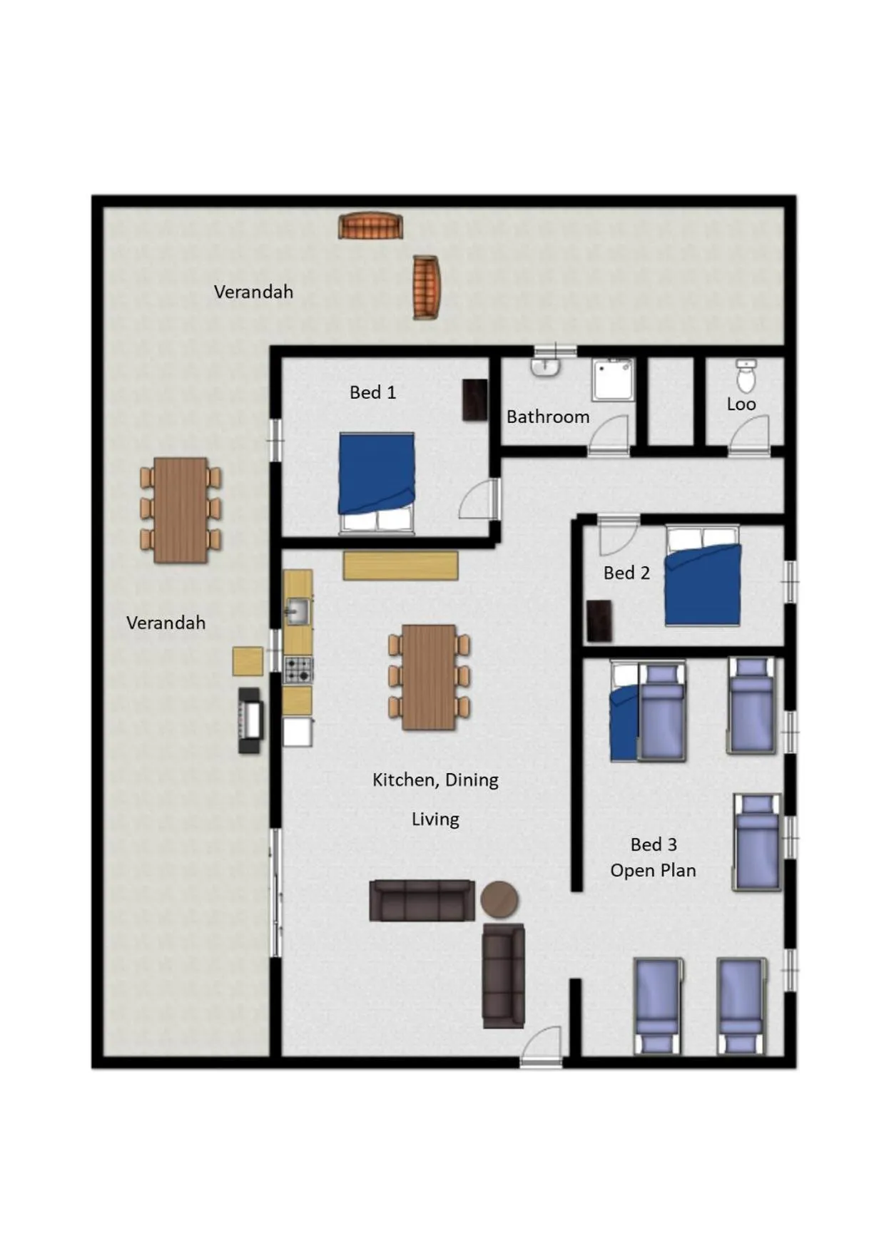 Floor plan in Litchfield Tourist Park