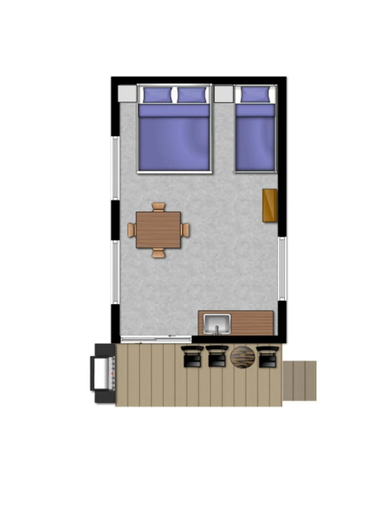 Floor plan in Litchfield Tourist Park