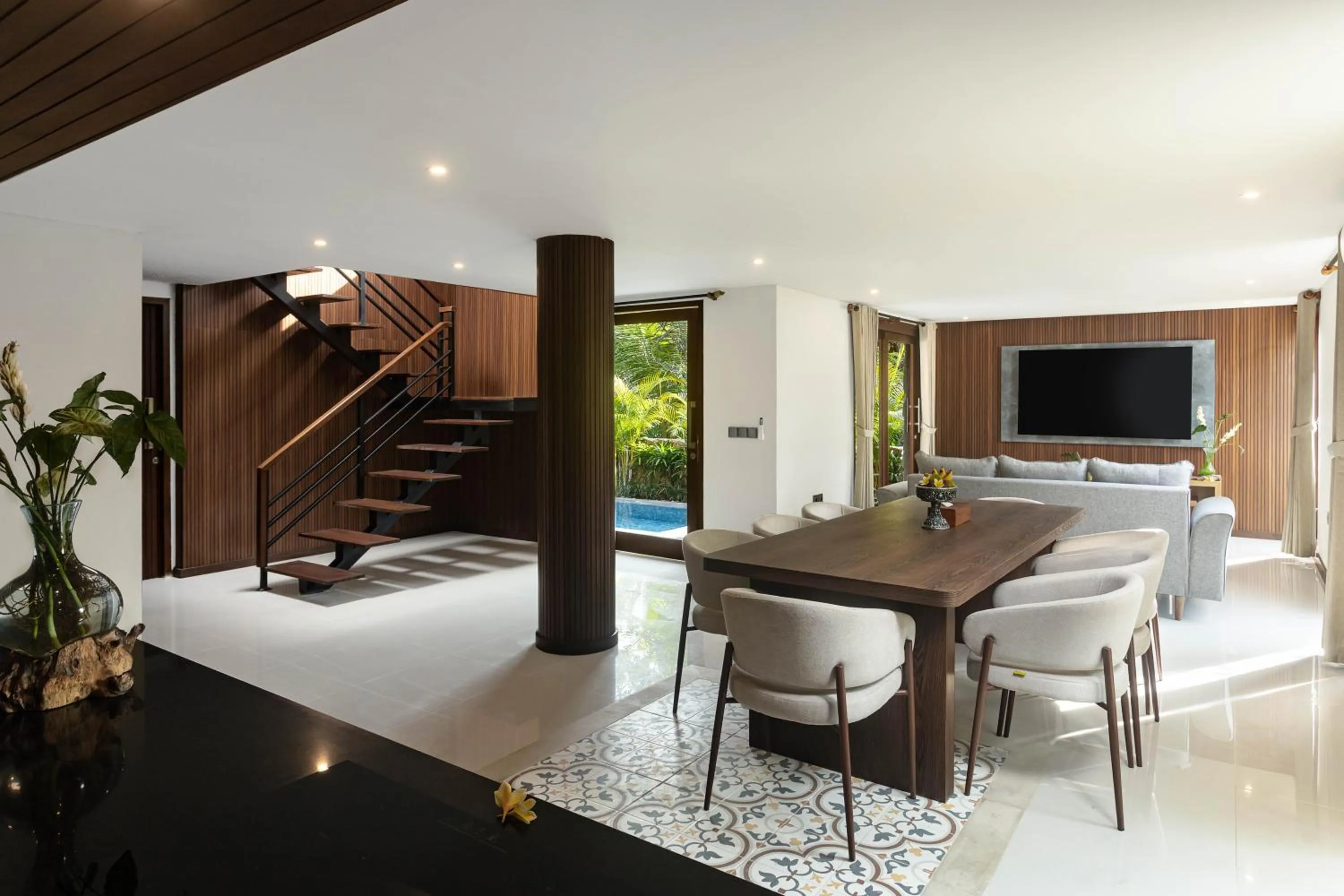 Living room in Candy Villa by GenuineHost