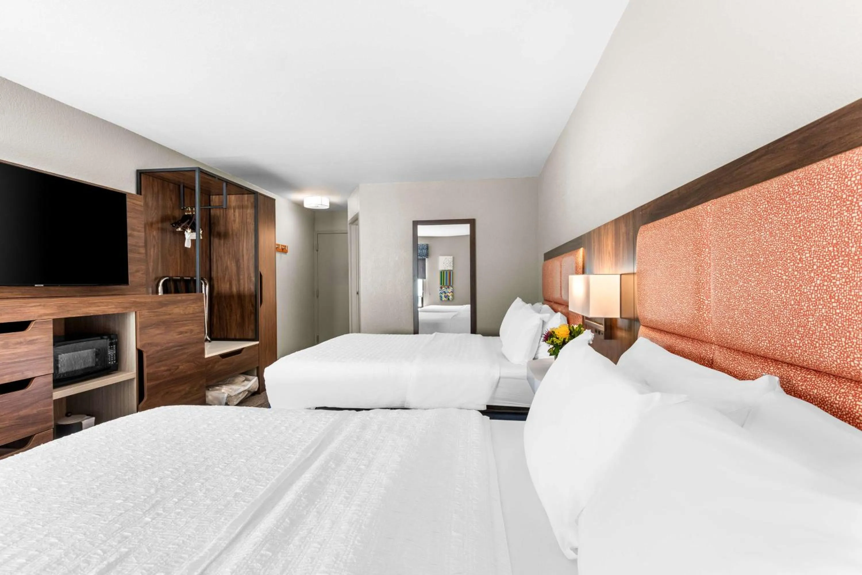 Bed in Hampton Inn Knoxville-Airport