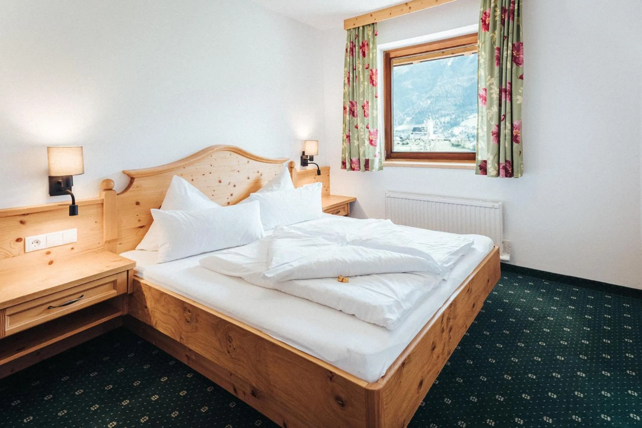 Bed in Hotel Silberfux