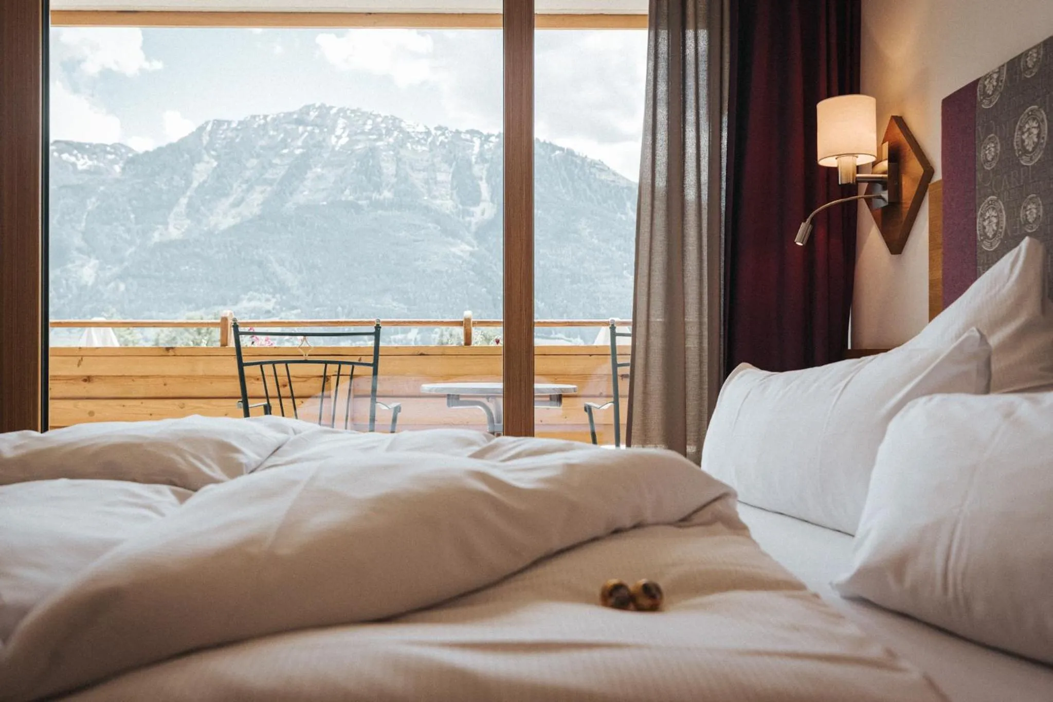 Bed in Hotel Silberfux